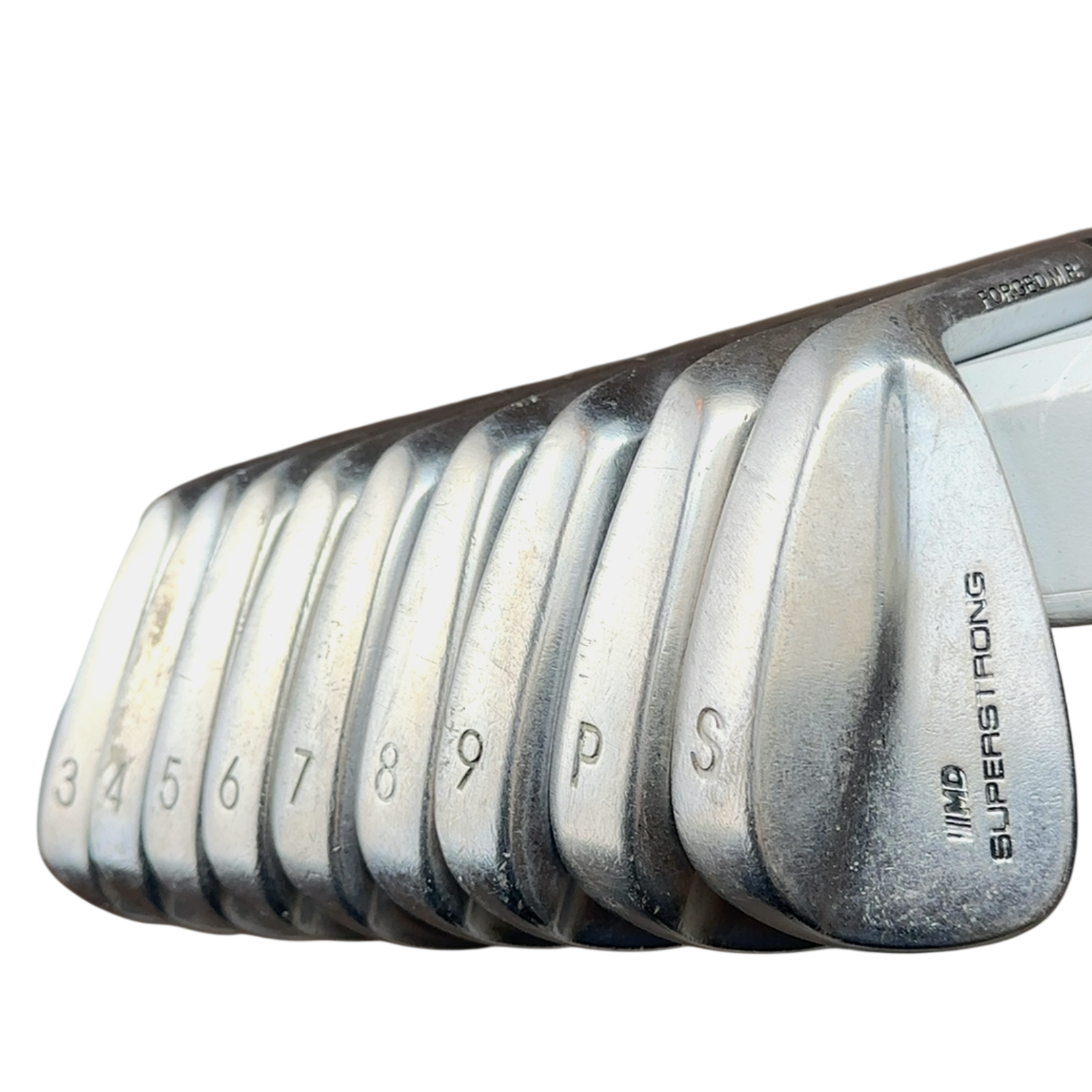 MD Golf Superstrong Jernsæt / 3-PW+SW / Flex Stiff / Stål