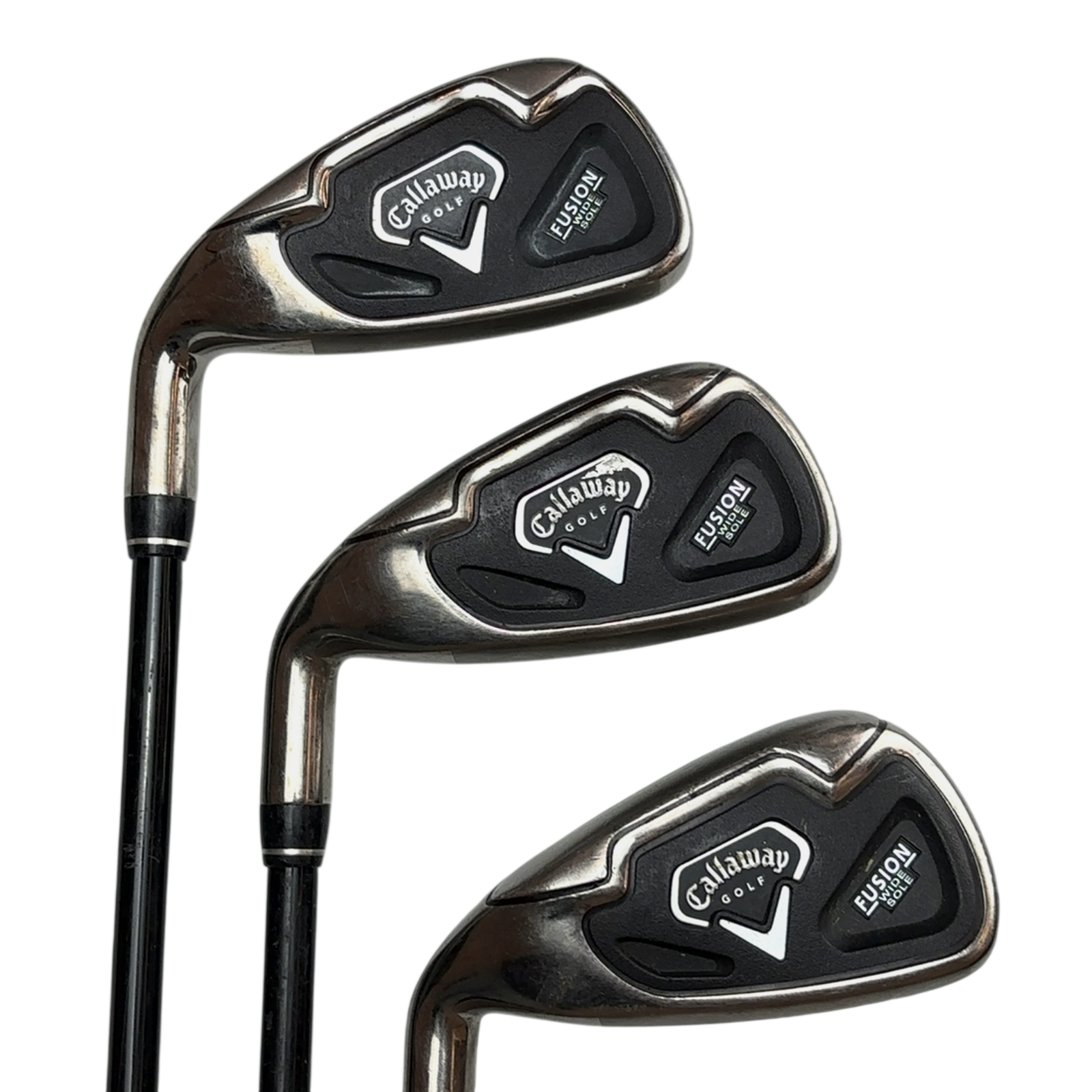 Venstre Callaway Fusion WideSole Jernsæt / 4-PW+SW / Flex Regular / Grafit