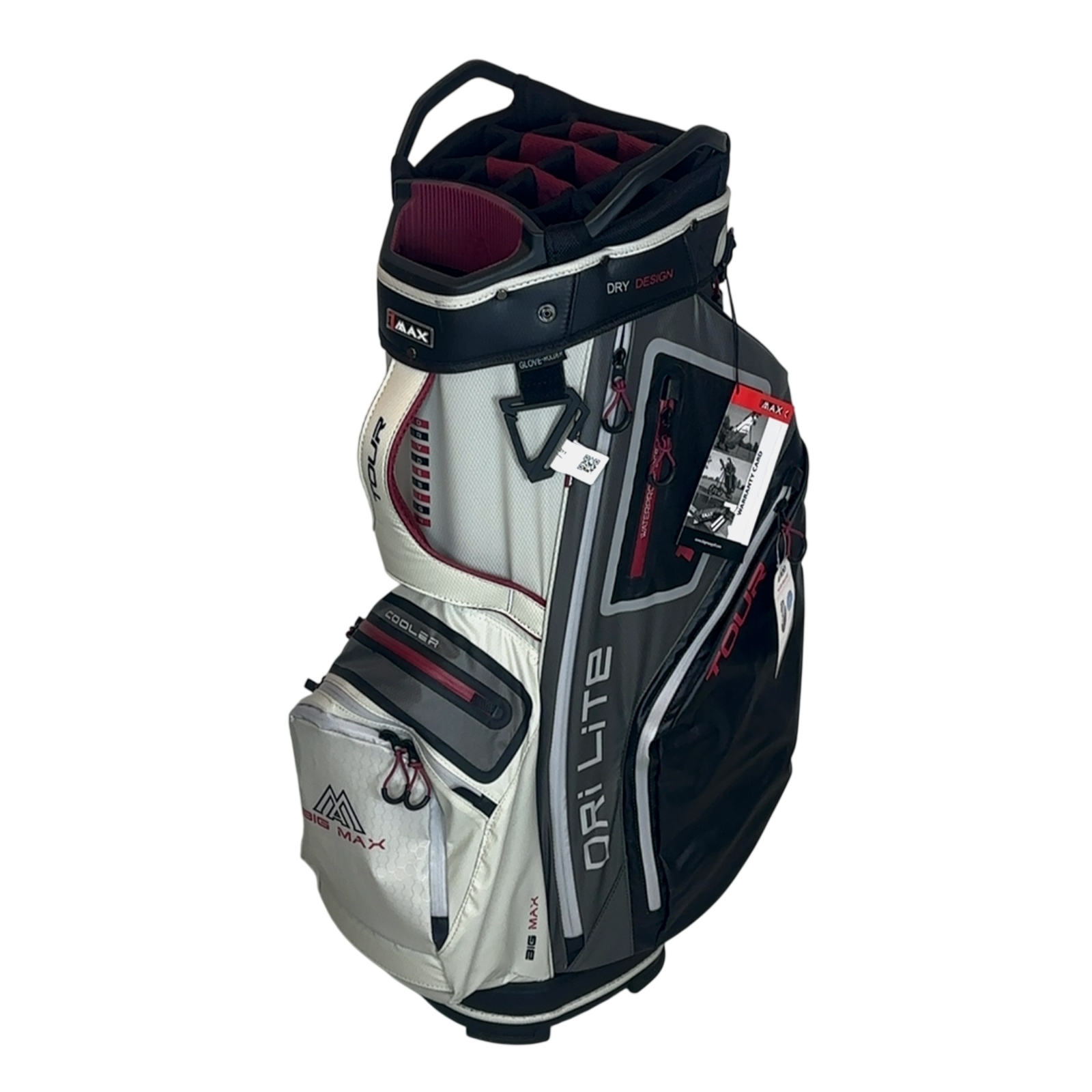 Big Max Dri-Lite Tour Golf Bag / 15-Rum / Grå