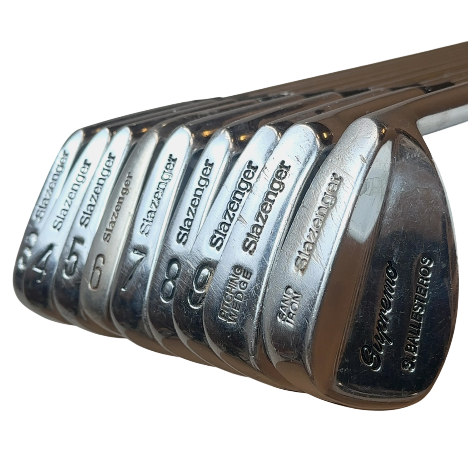 Slazenger Supremo-S.Ballesteros Jernsæt / 3-PW+SW / Flex Stiff / Stål