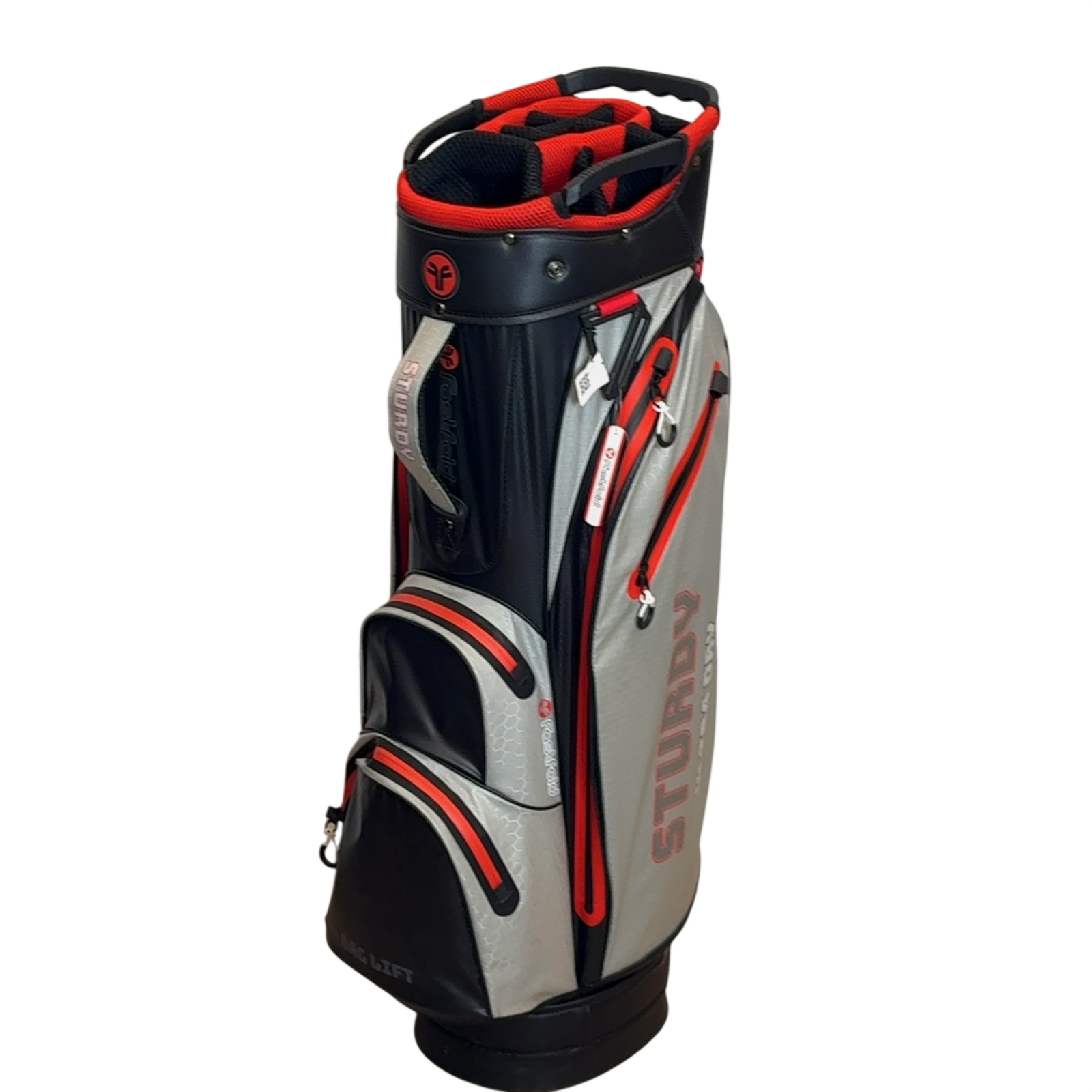 Fastfold Sturdy Golf Bag / 14-Rum / Grå