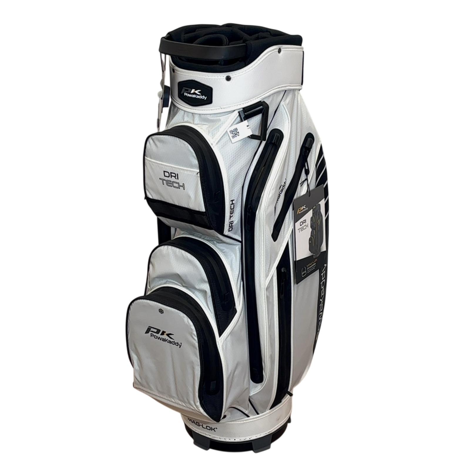 Powakaddy Dri Tech Golf Bag / 14-Rum / Hvid