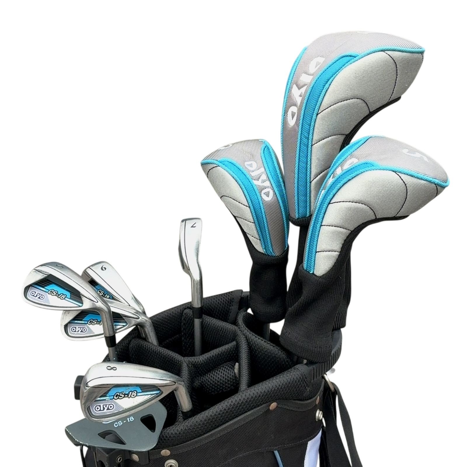 Oiyo CS-18 Komplet Sæt Med Bag / 7-PW+SW / Flex Ladies / Grafit
