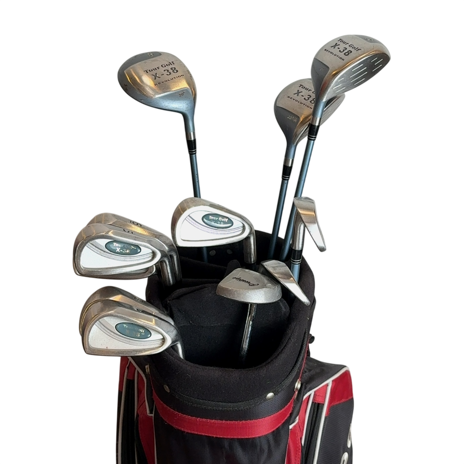 Tour Golf X-38 Komplet Sæt Med Bag / 4-PW+SW / Flex Ladies / Grafit