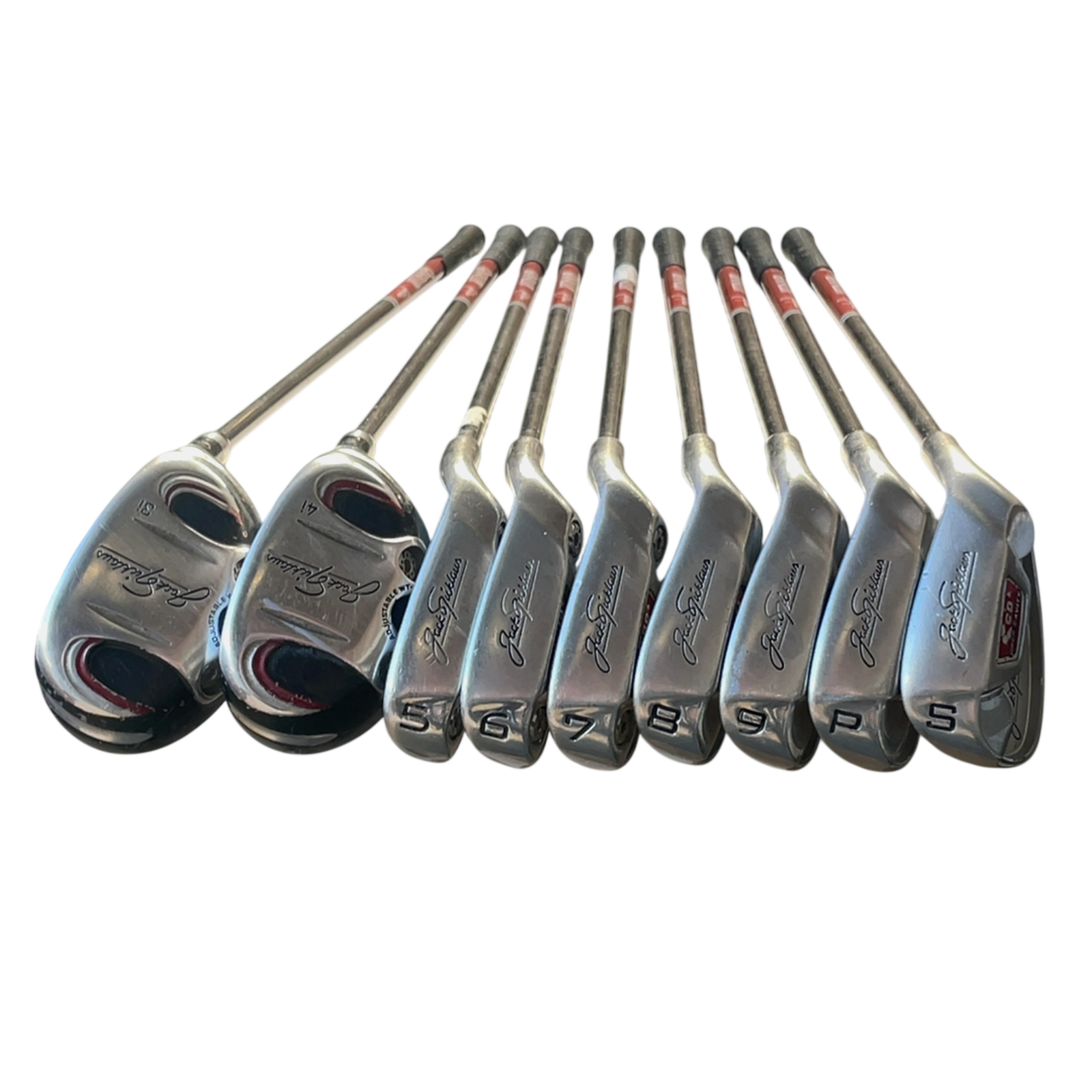 Jack Nicklaus Deep Cavity Jernsæt / 3-PW+SW / Flex Stiff / Grafit