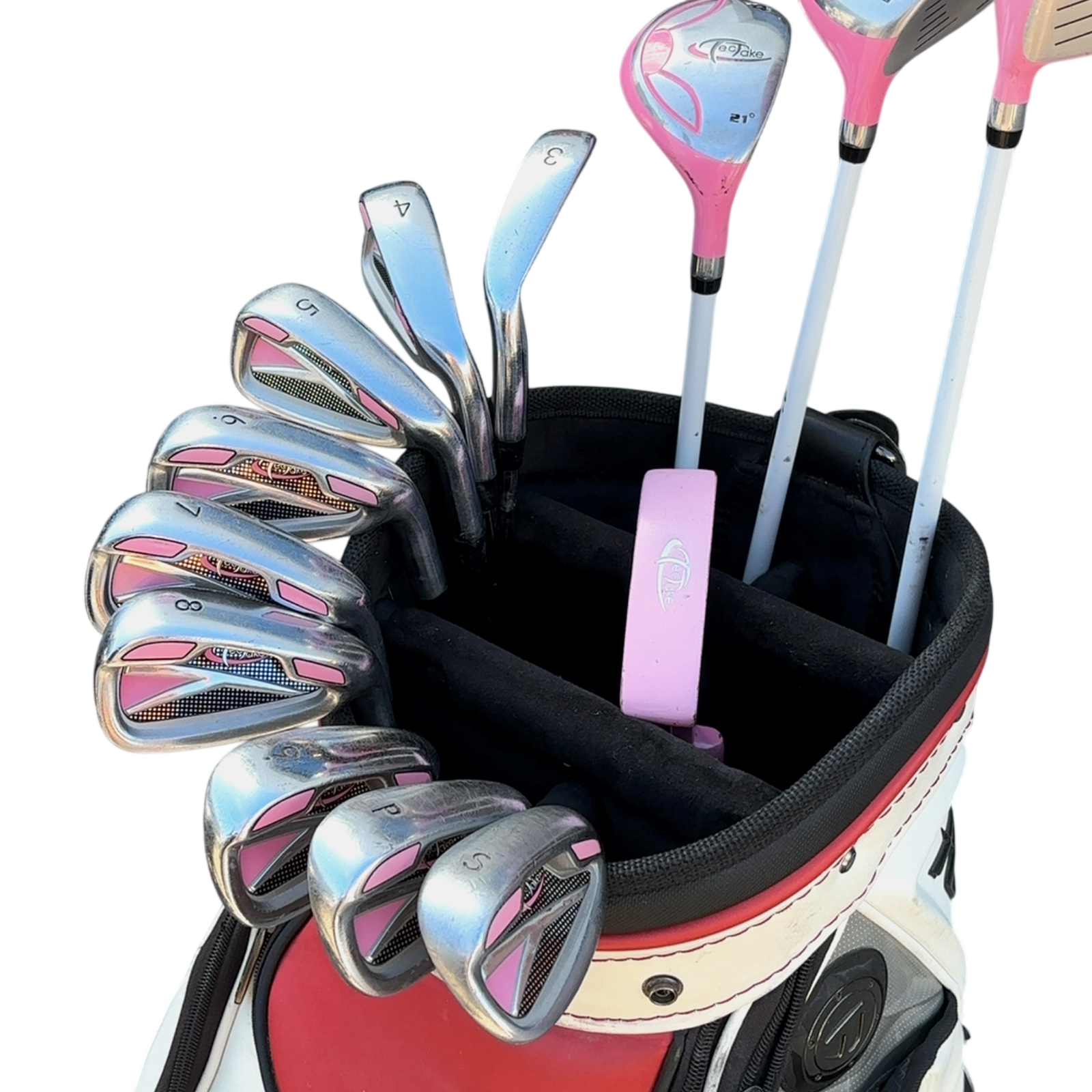 TecTake Stainless Komplet Sæt Uden Bag / 3-PW+SW / Flex Ladies / Grafit