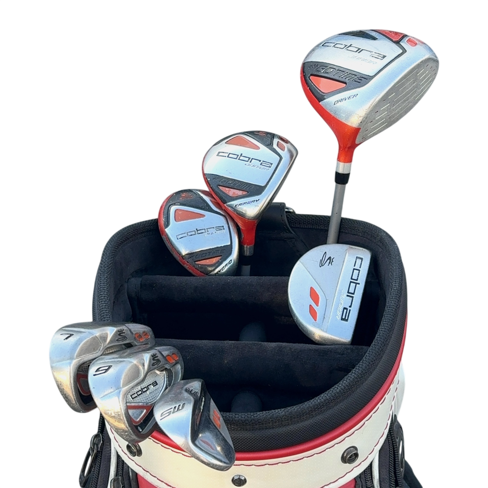 Cobra Stainless Komplet Sæt Uden Bag / 9-SW / Flex Junior / Grafit