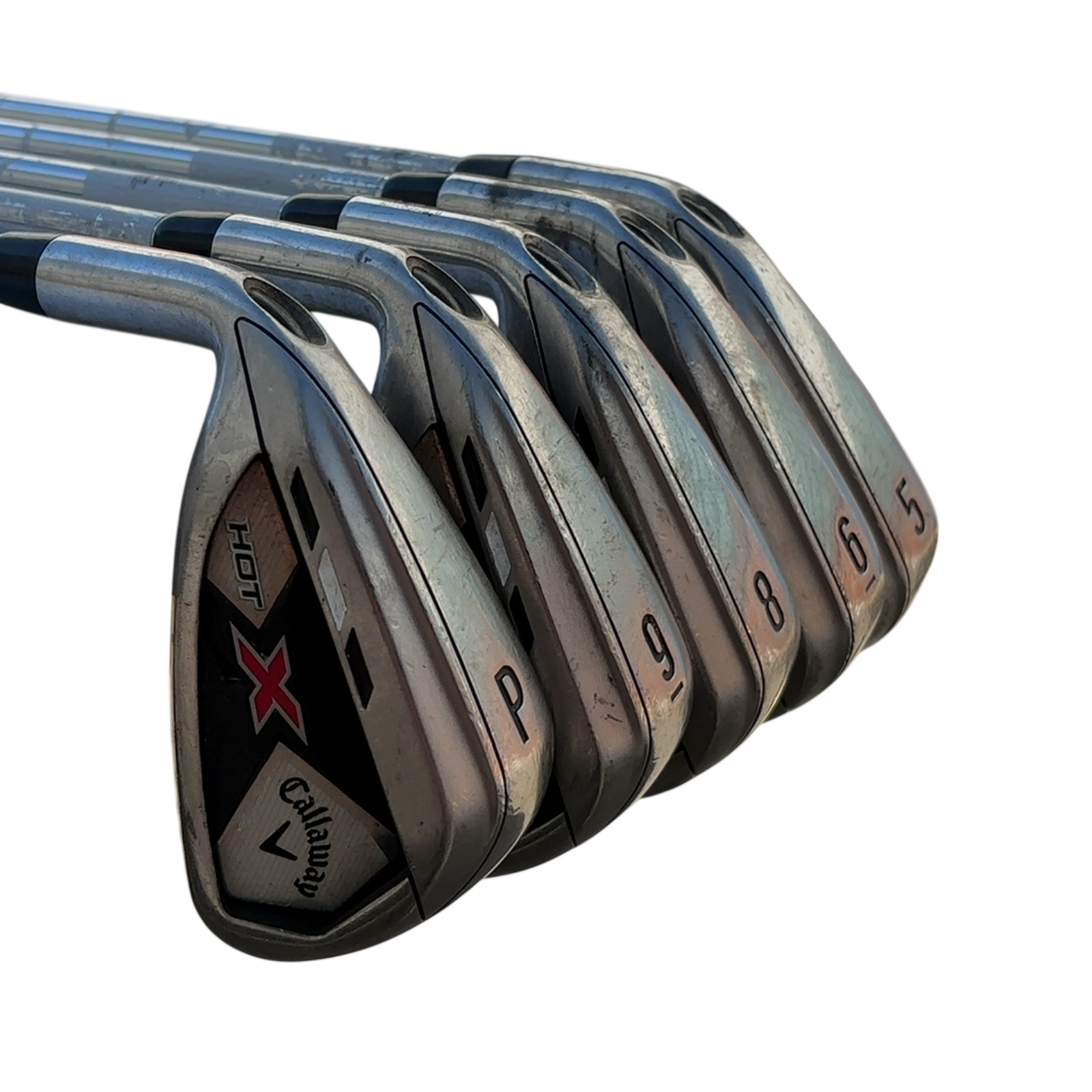 Zurdo Callaway X Hot Juego de hierros / 5-6i+8i-PW / Flex Regular / Acero