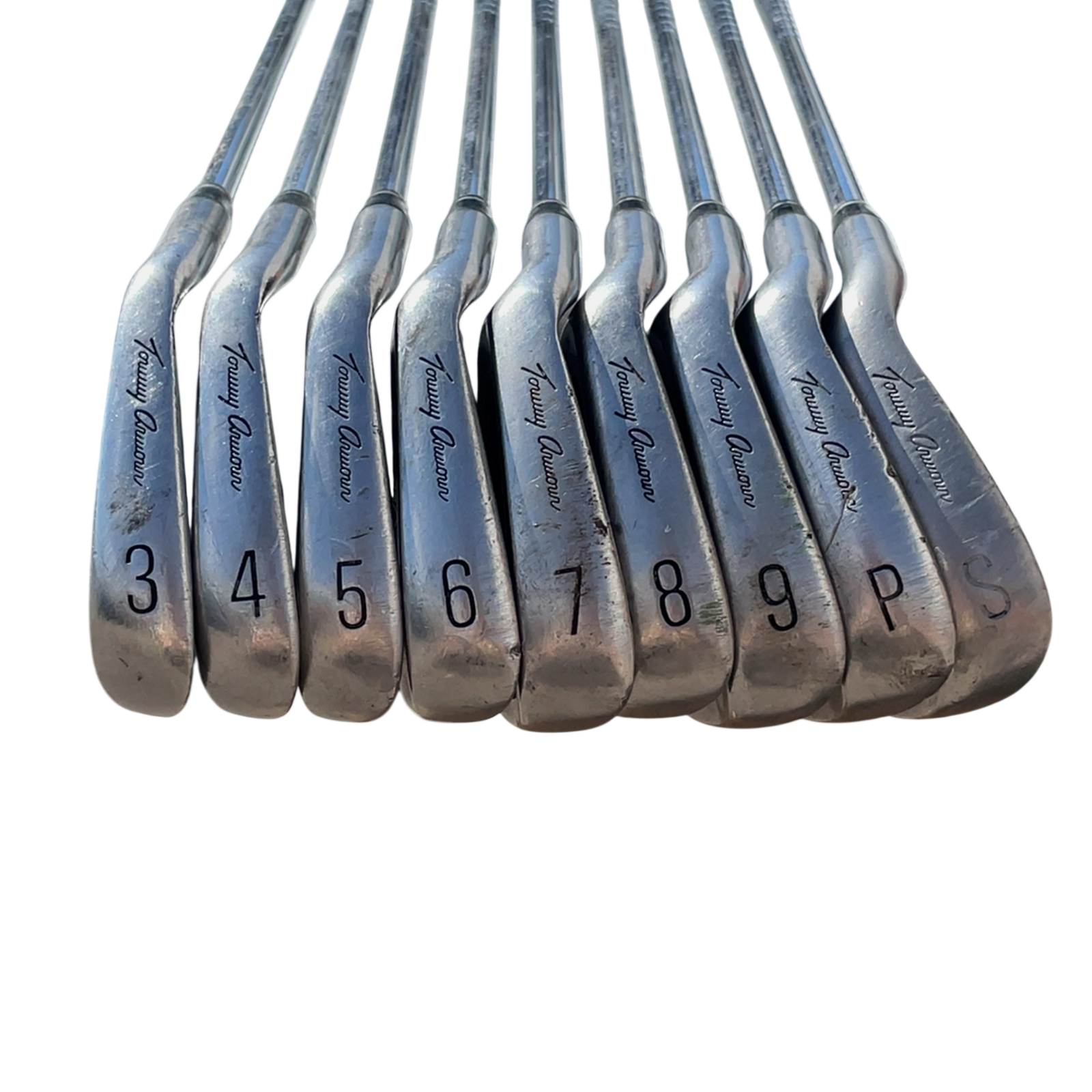 Venstre Tommy Armour Black Scot Jernsæt / 3-PW+SW / Flex Regular / Stål