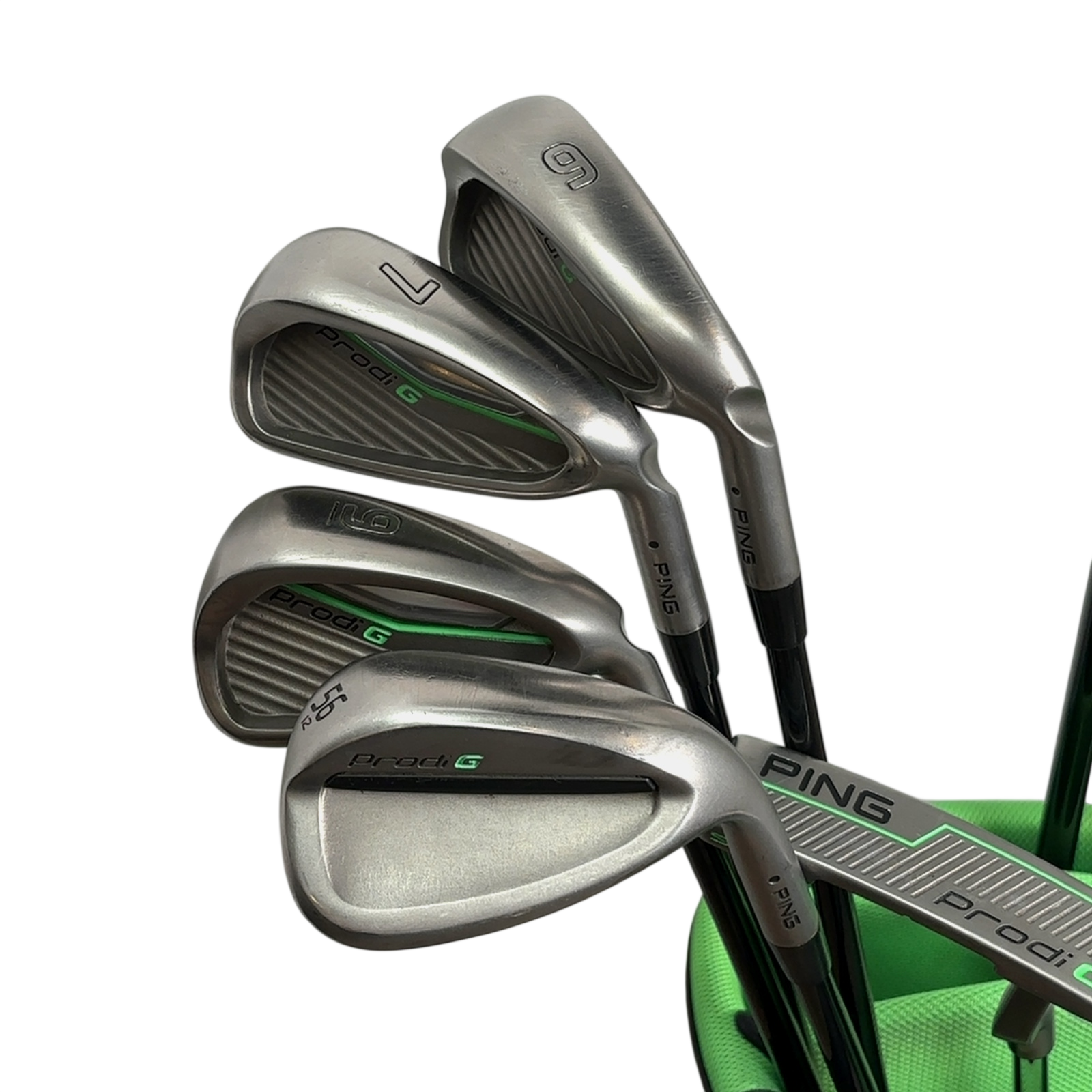 PING Prodi G Komplet Sæt Med Bag / 6+7+9+SW / Flex Junior / Grafit