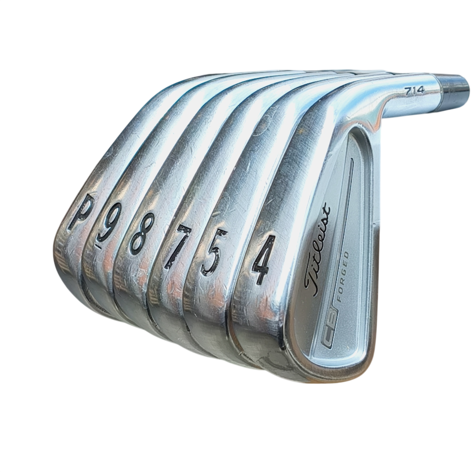 Titleist CB Forged 714 Jernsæt / 4-PW / Flex Stiff / Stål
