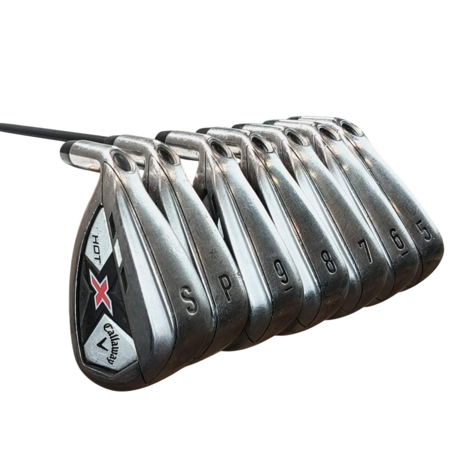 Venstre Callaway X Hot Jernsæt / 5-PW+SW / Flex A-flex / Grafit