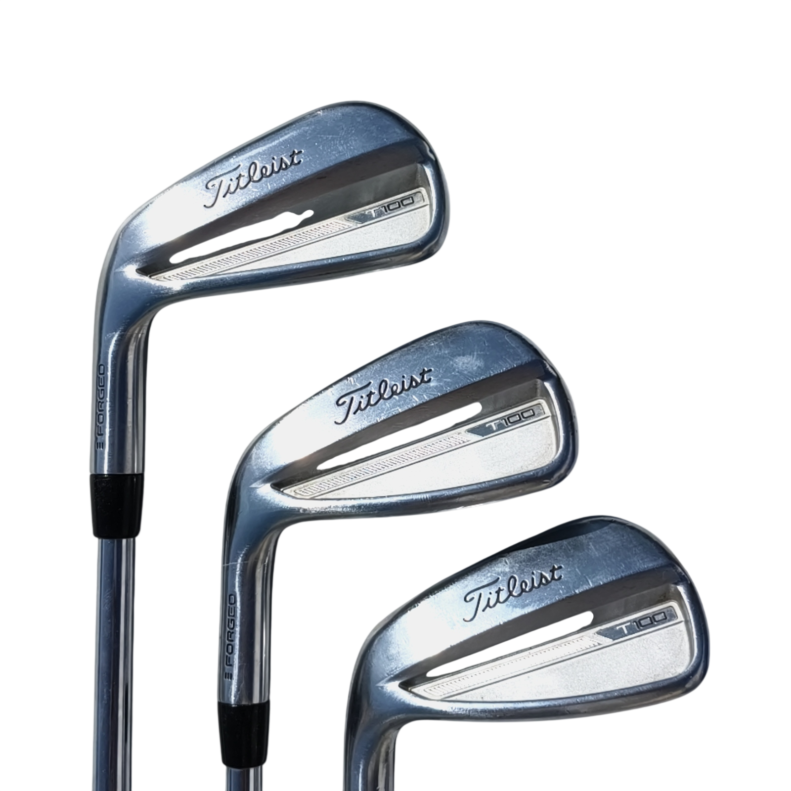 Venstre Titleist T100/T150 Gen3 Jernsæt / 5-PW / Flex Stiff / Stål
