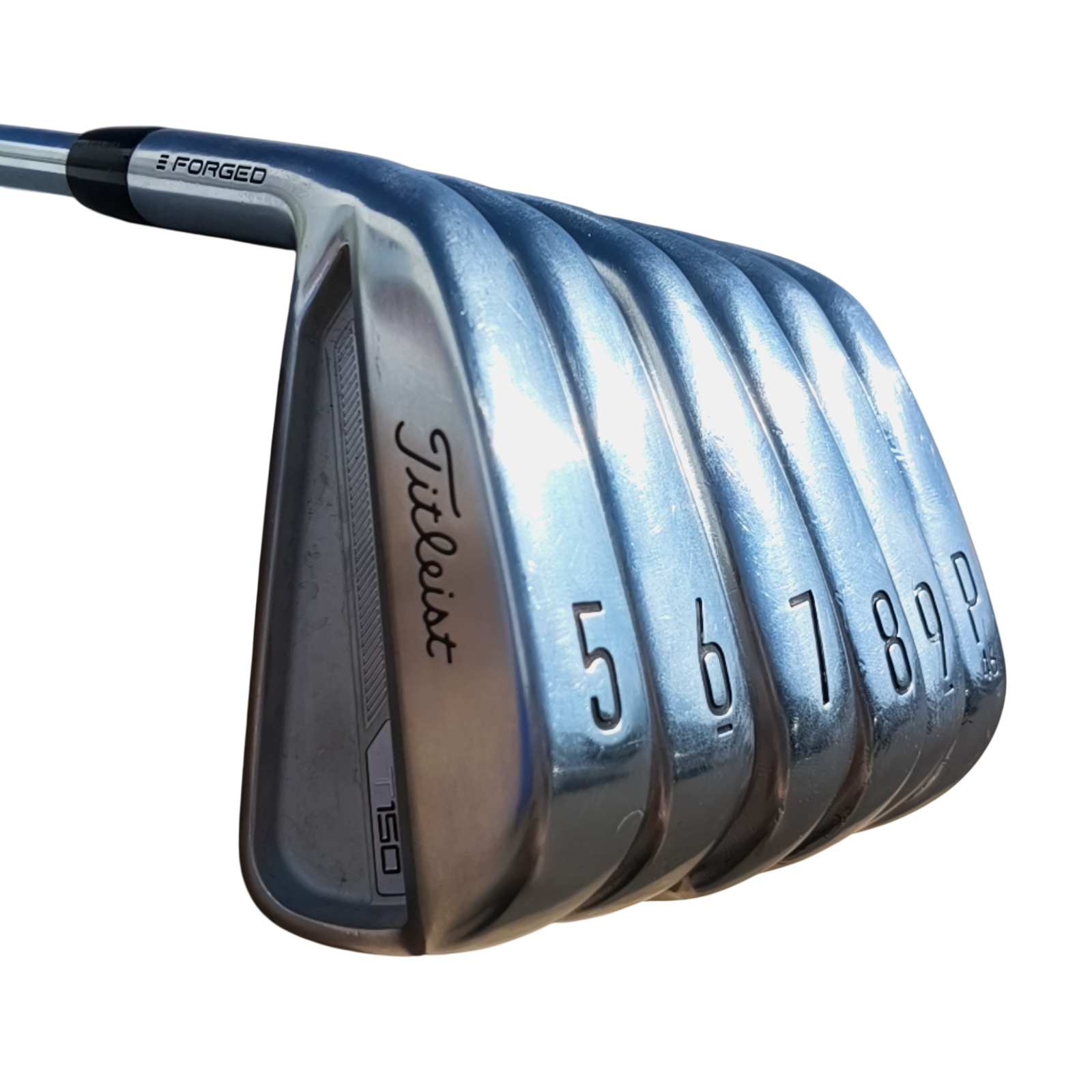 Venstre Titleist T100/T150 Gen3 Jernsæt / 5-PW / Flex Stiff / Stål