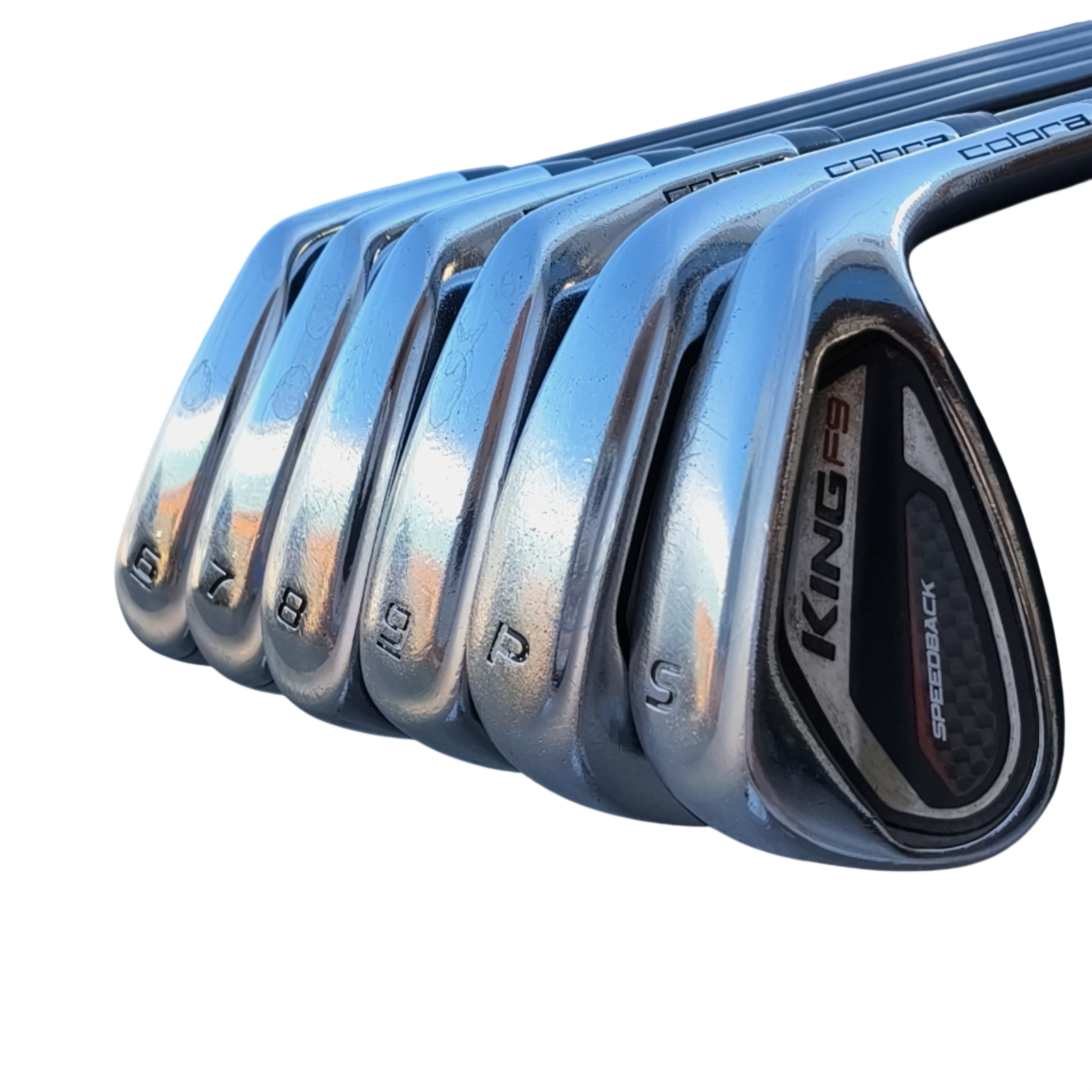 Cobra King F9 SpeedBack Iron Set / 6-PW+SW / Flex A-flex / Graphite