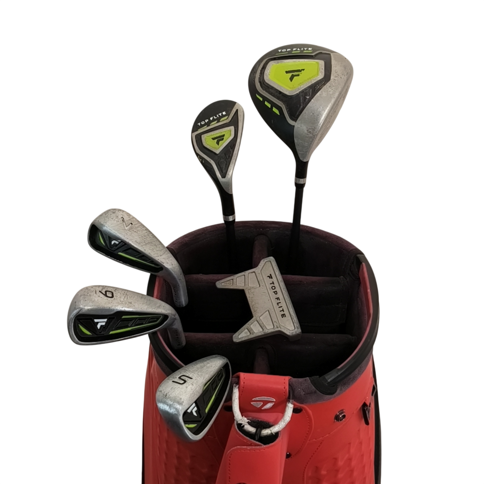 TopFlite TF Komplet Sæt Uden Bag / 7i+9i+Sw / Flex Junior / Grafit