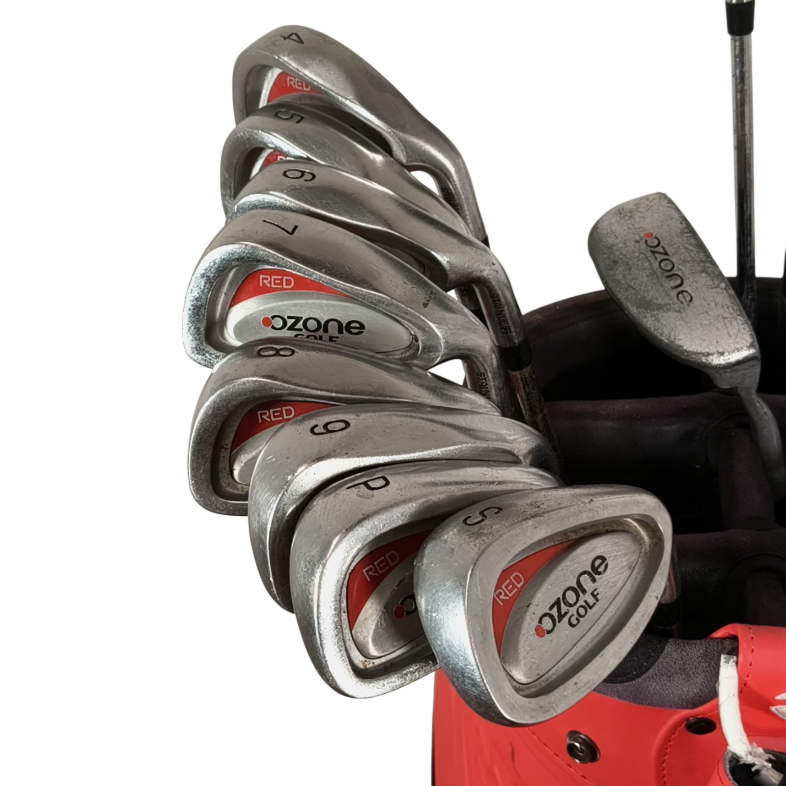 Ozone Red Komplet Sæt Uden Bag / 4-PW+SW / Flex Regular / Stål