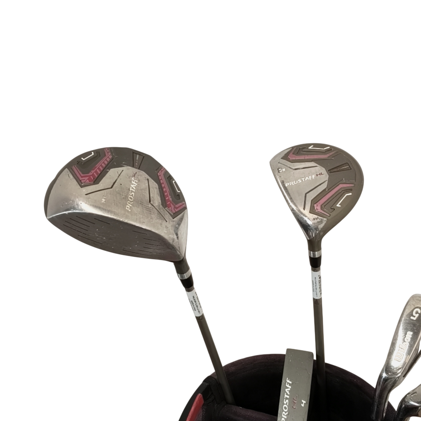 Venstre Wilson Prostaff HL Komplet Sæt Uden Bag / 5-PW+SW / Flex Ladies / Grafit