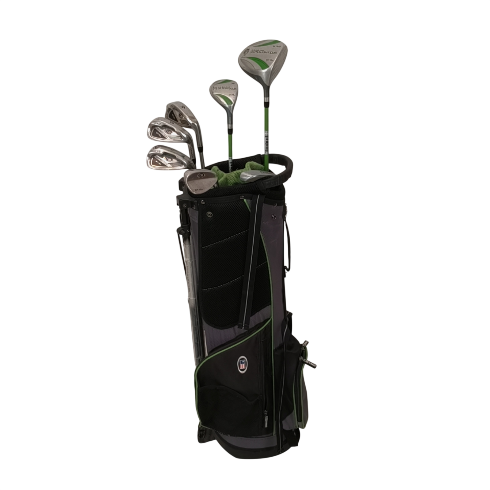 USKG Ultralight Komplet Sæt Med Bag / 6+8i+PW+SW / Flex Junior / Grafit