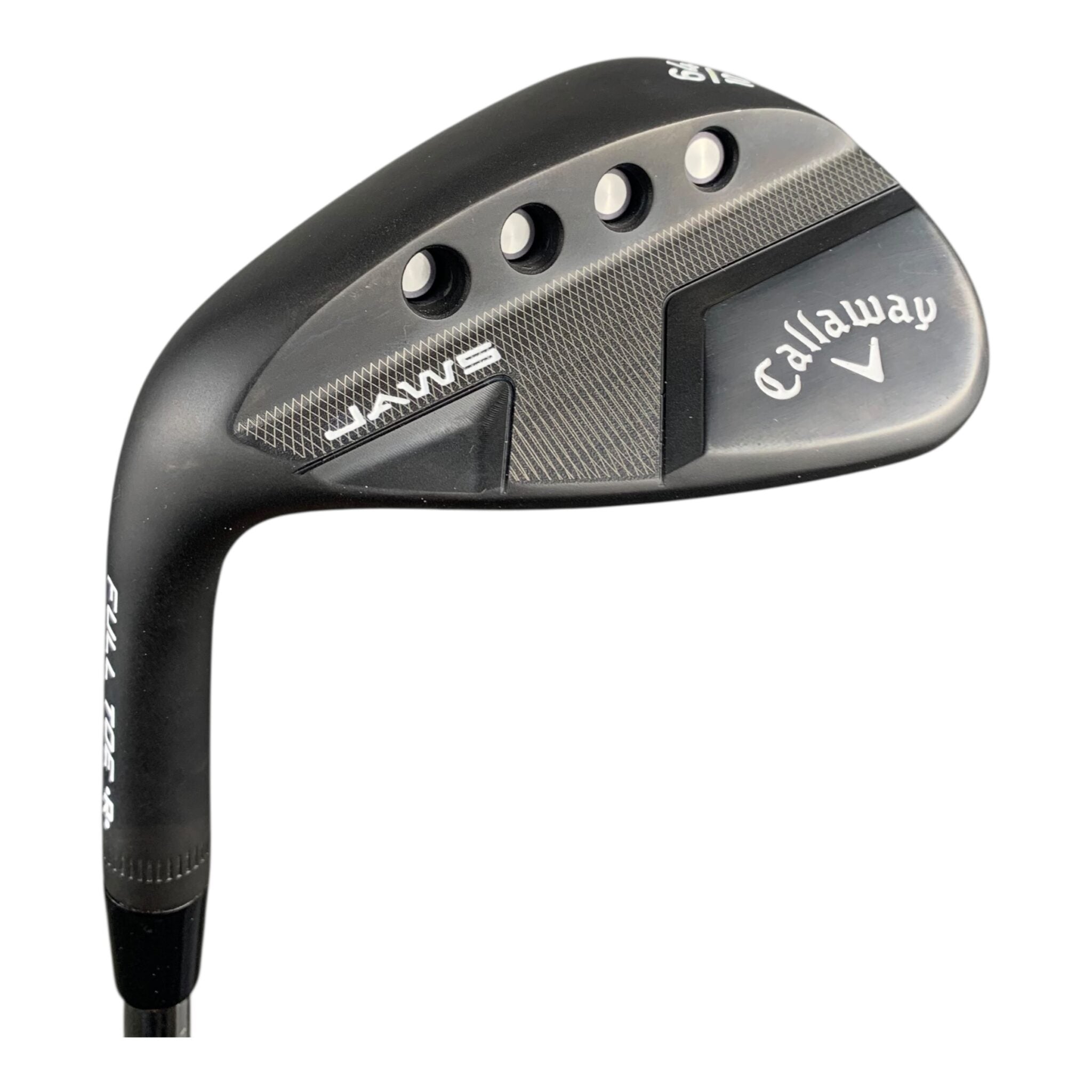 Callaway Jaws Full-Toe Black Wedge / Steel / #64/10 - Left