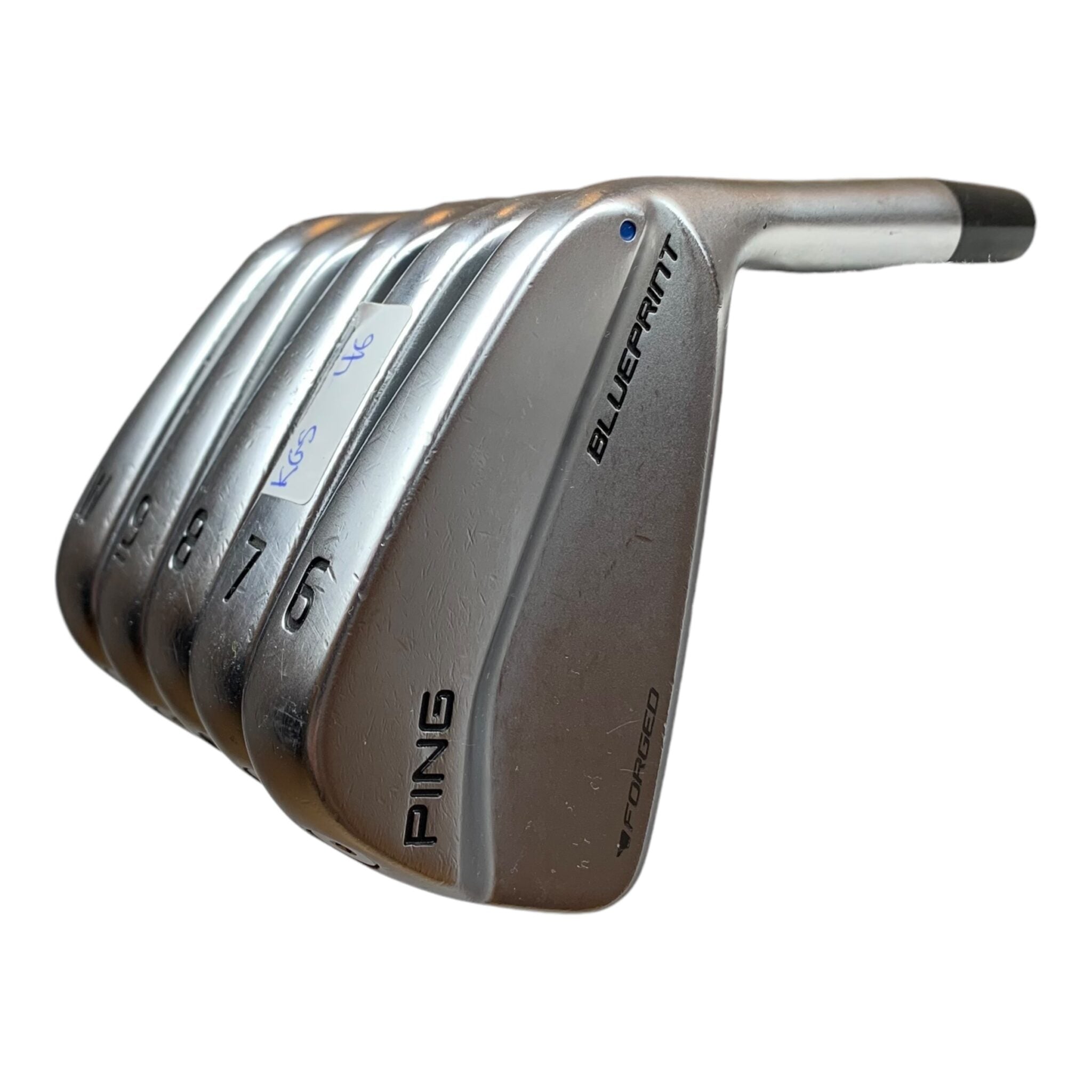 Ping Blueprint Ironset / Flex Stiff - Steel / 6-W / Blue Lie Dot