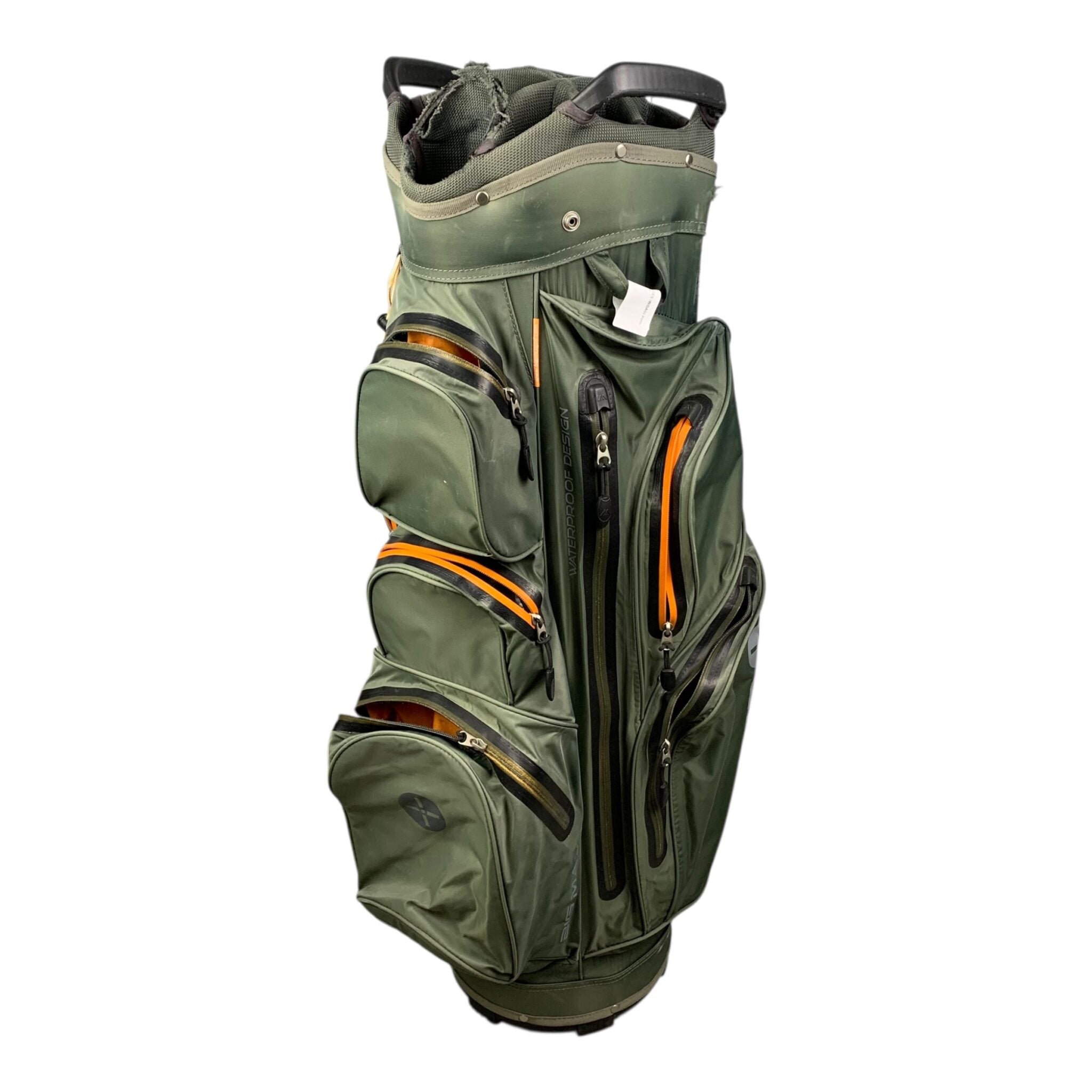 BigMax Aqua+ Cartbag / Green/Orange / 14 Compartments