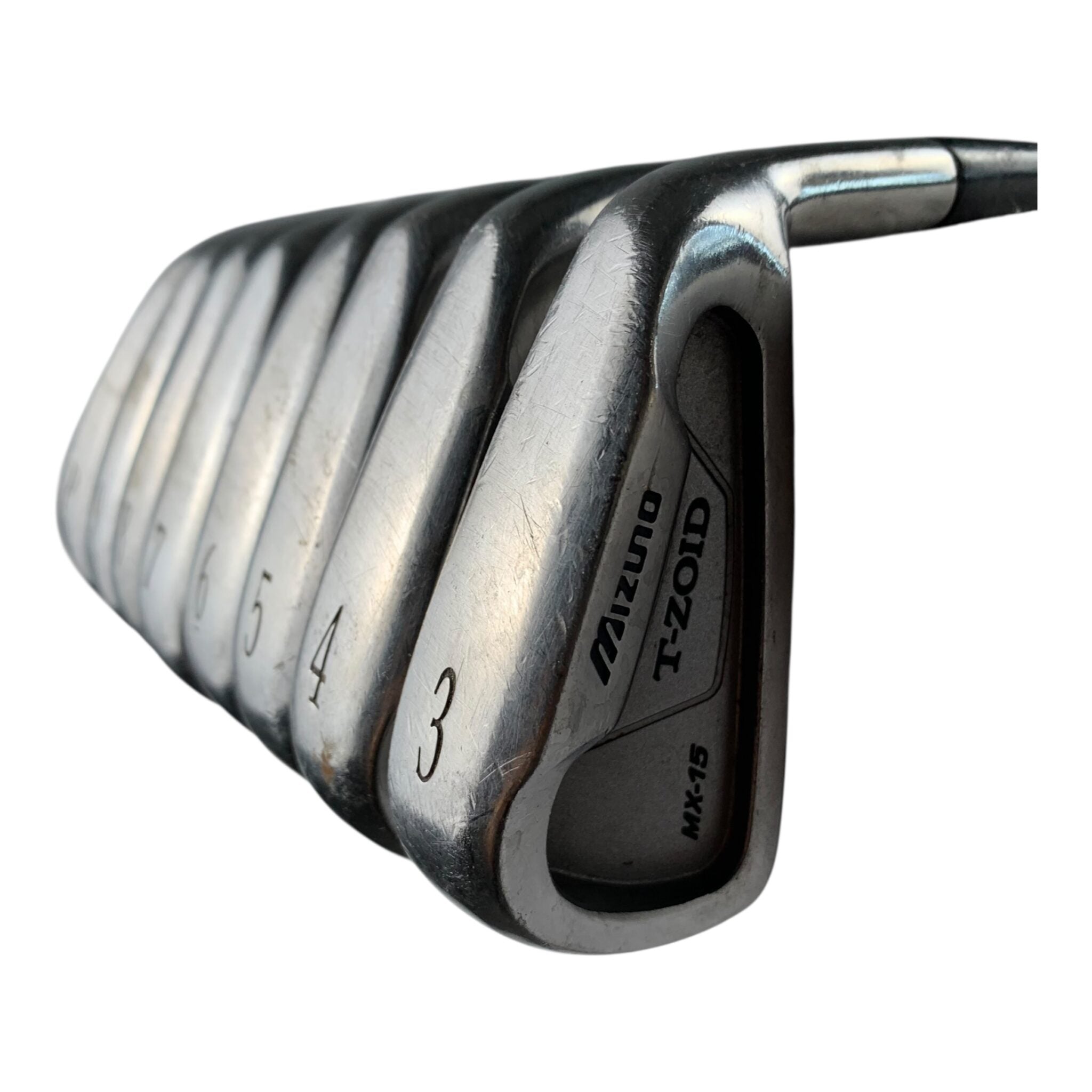 Mizuno T-Zoid MX-15 Eisenset / Flex Stiff / 3-PW / Stahl