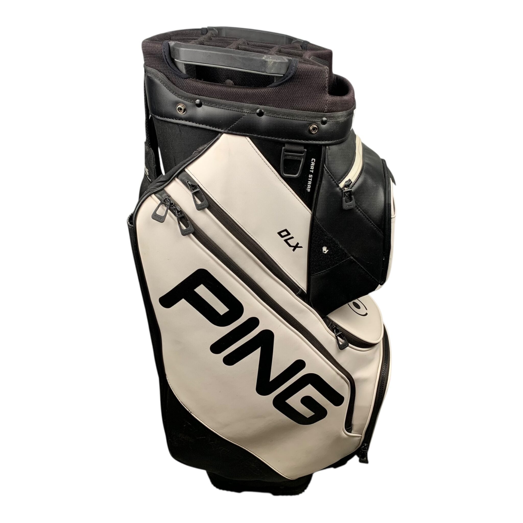 Ping DLX Cartbag / White/Black / 13-Rum