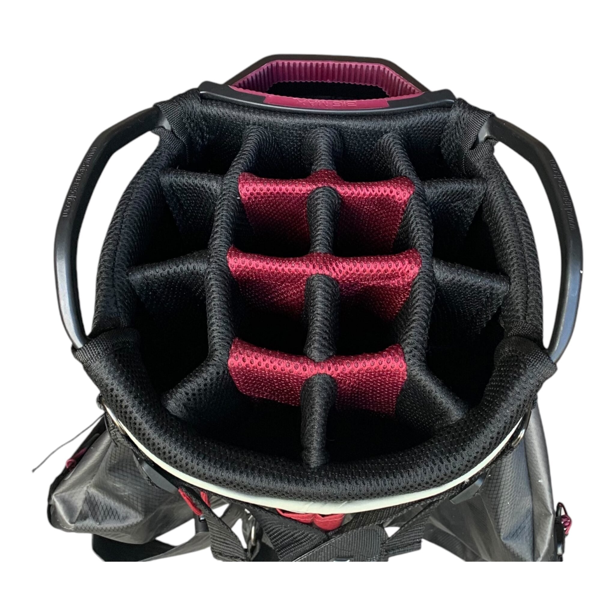 Big Max Dri-Lite Tour Cart Bag / White/Grey/Bordeaux / 15-Way