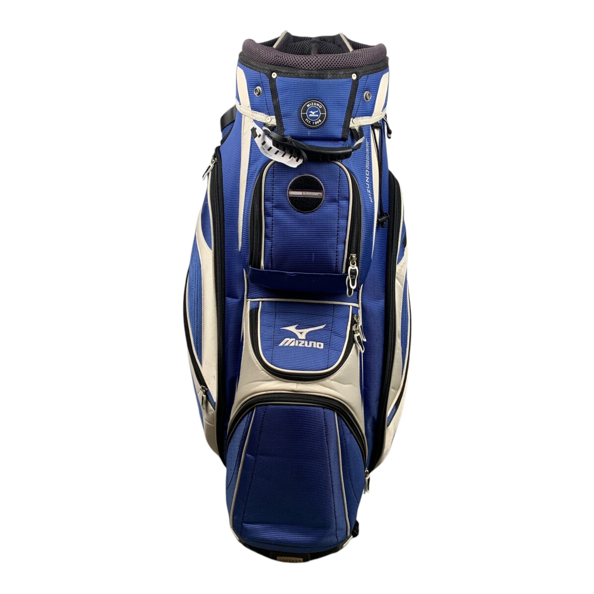 Mizuno Cartbag / Blauw/Wit / 14-vaks