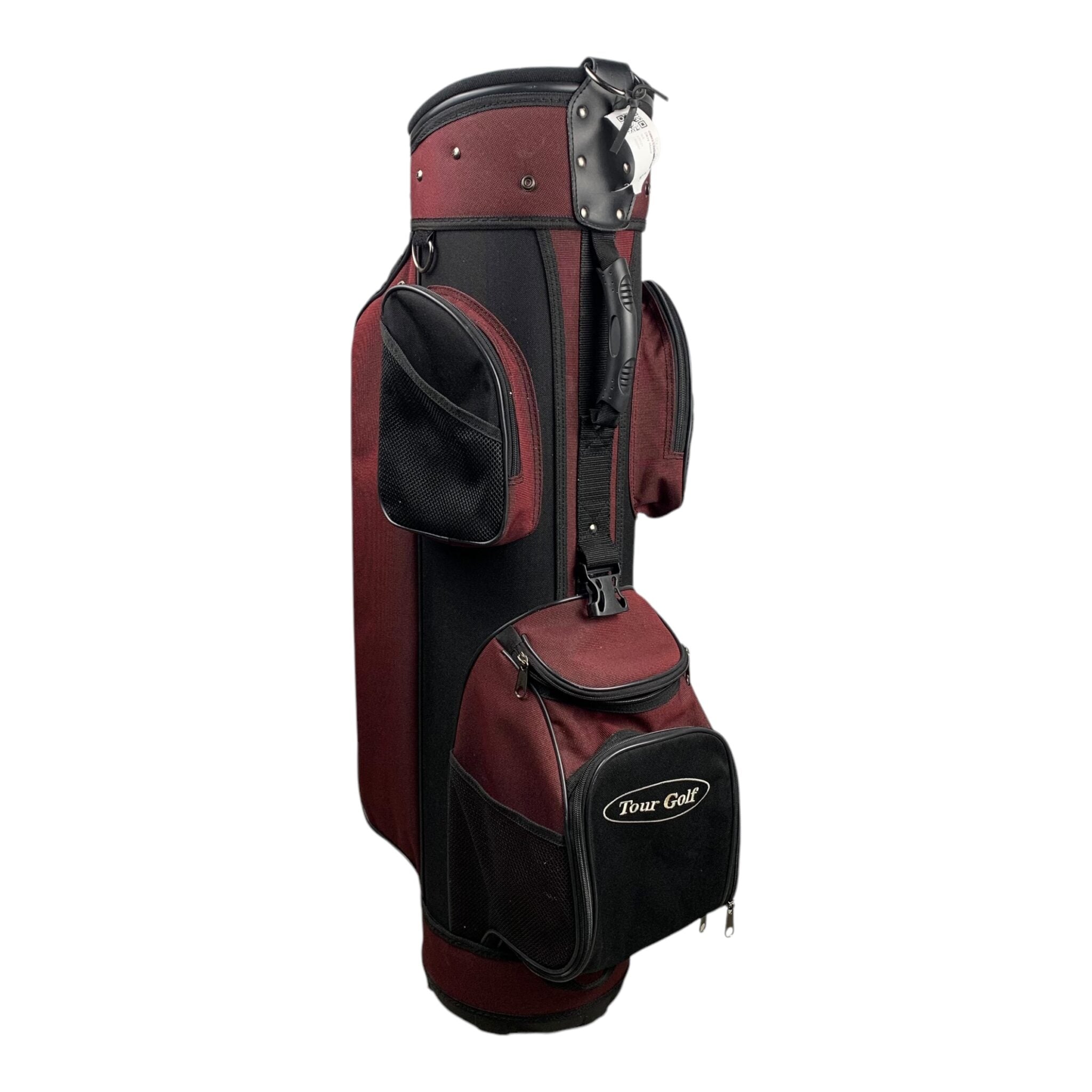 Tour Golf Cartbag / Maroon/Black / 6 Compartments