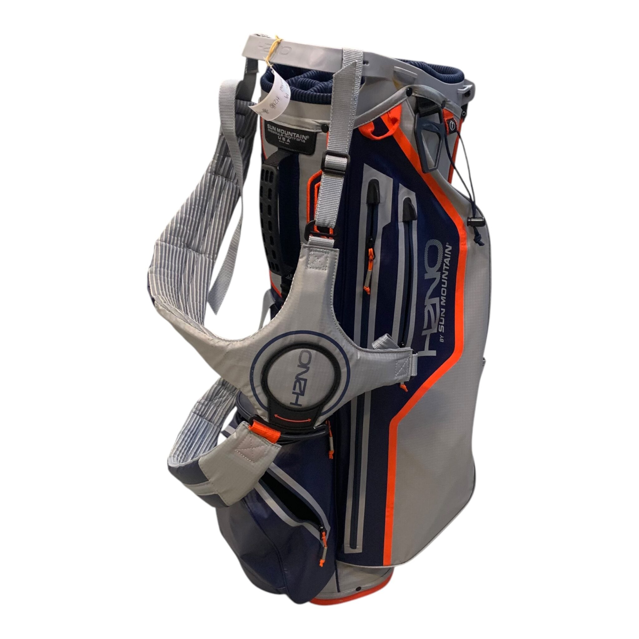 Sun Mountain H2NO Standbag / Navy/Grey/Orange / 14 Compartments