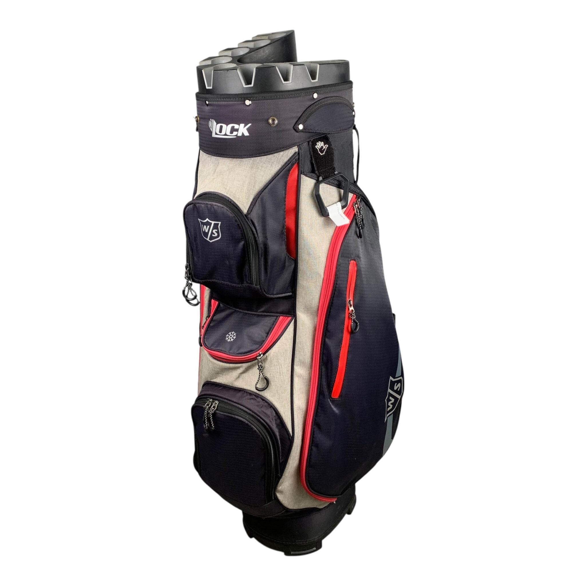 Wilson Staff Cartbag / Black/Pink / 14-Room