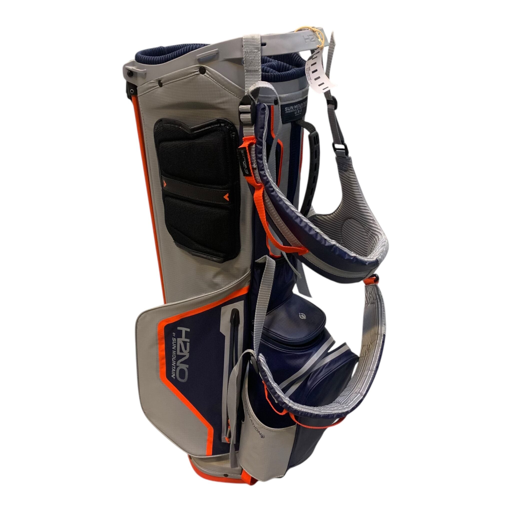 Sun Mountain H2NO Standbag / Navy/Grey/Orange / 14 Compartments