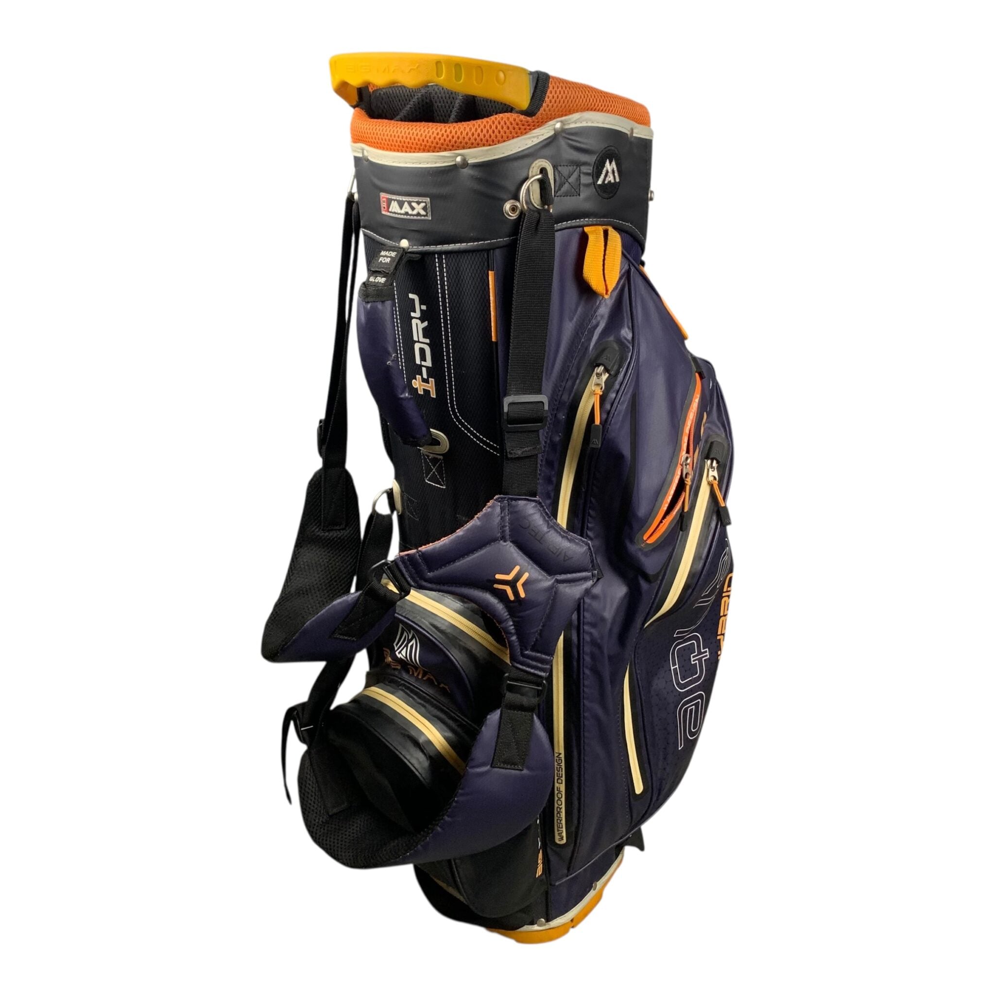 Big Max Standbag / Navy/Orange / 14-Rum / 2 defekte lynlåse