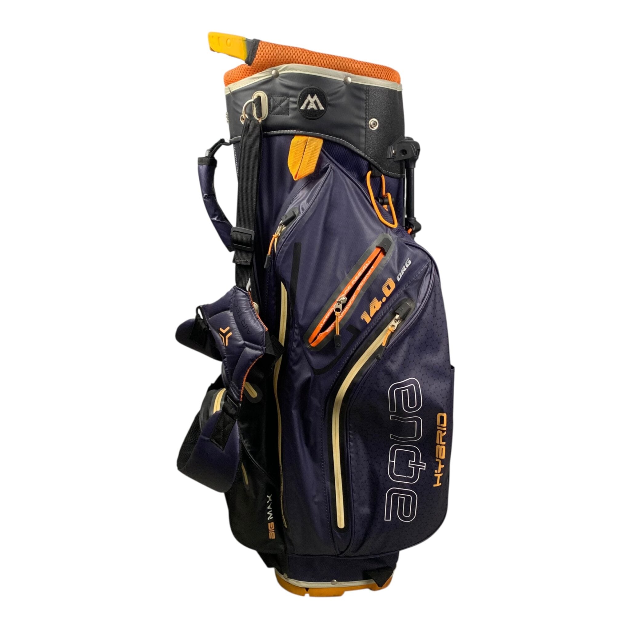 Big Max Standbag / Navy/Orange / 14-Rum / 2 defekte lynlåse