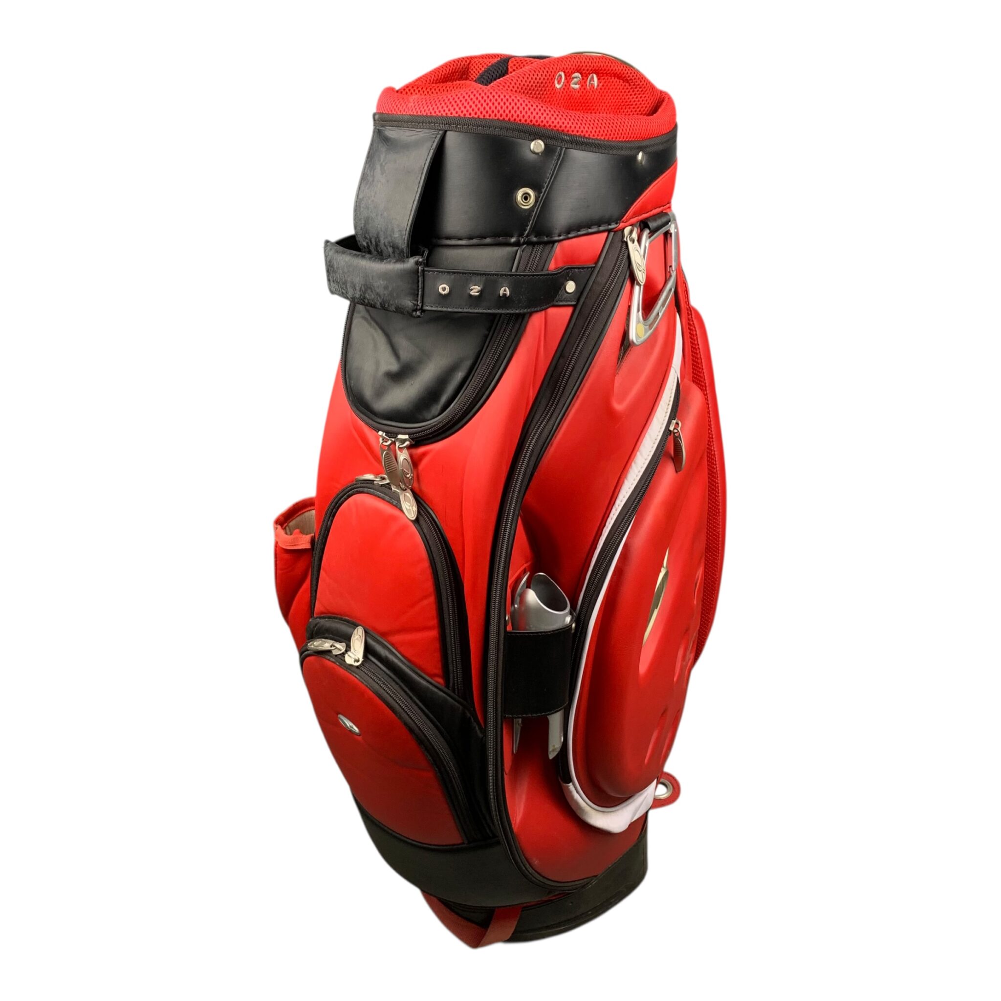 Oza Golf Cartbag / Red / 14 Compartments