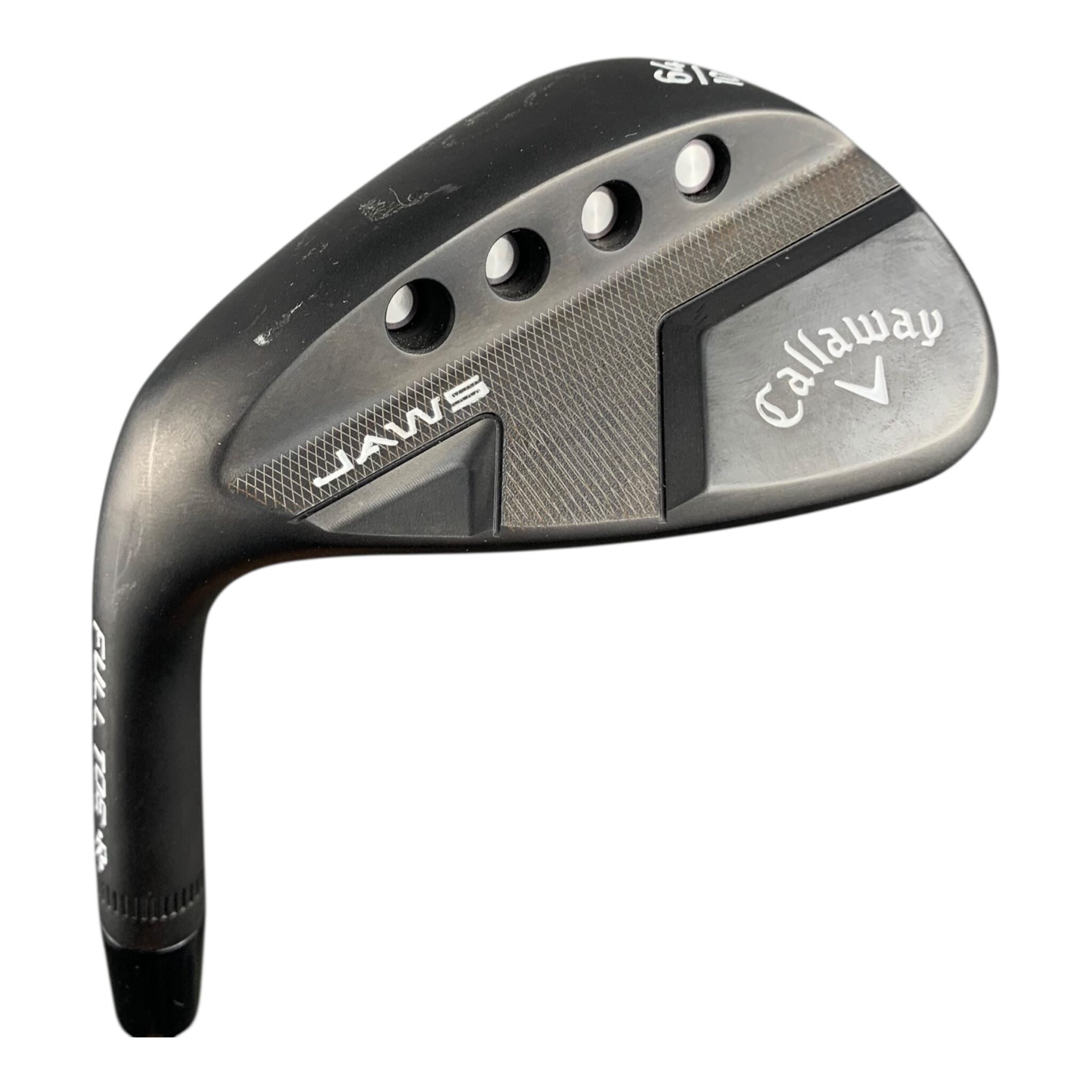 Left Callaway Jaws Full-Toe Black Wedge / Graphite / #64/10