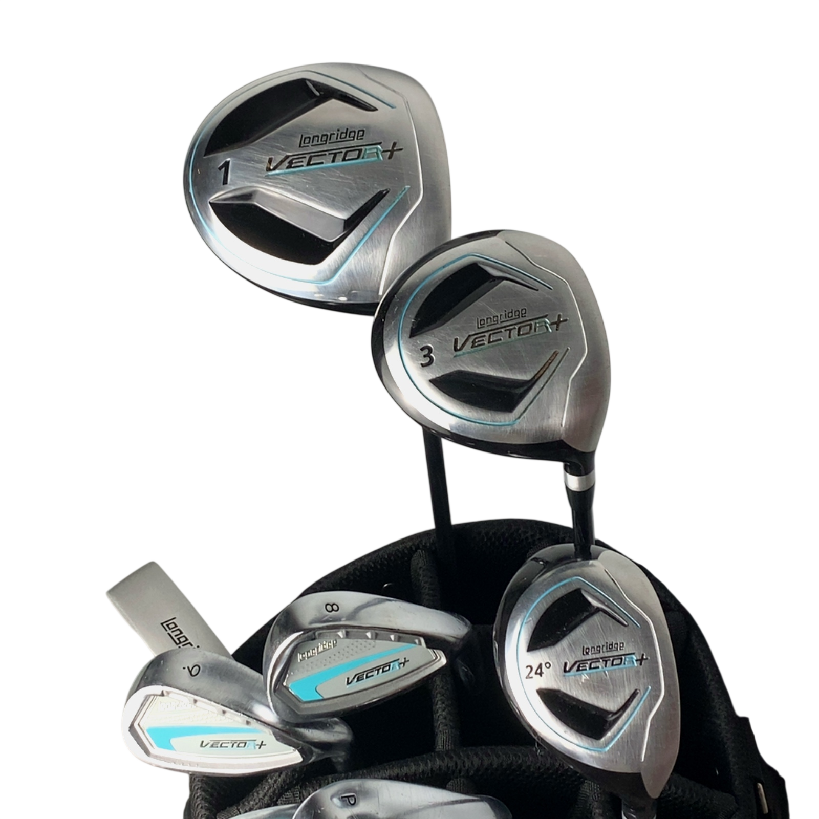 Longridge Vector + Komplet Sæt Med Bag / 7-PW+SW / Flex Ladies / Grafit