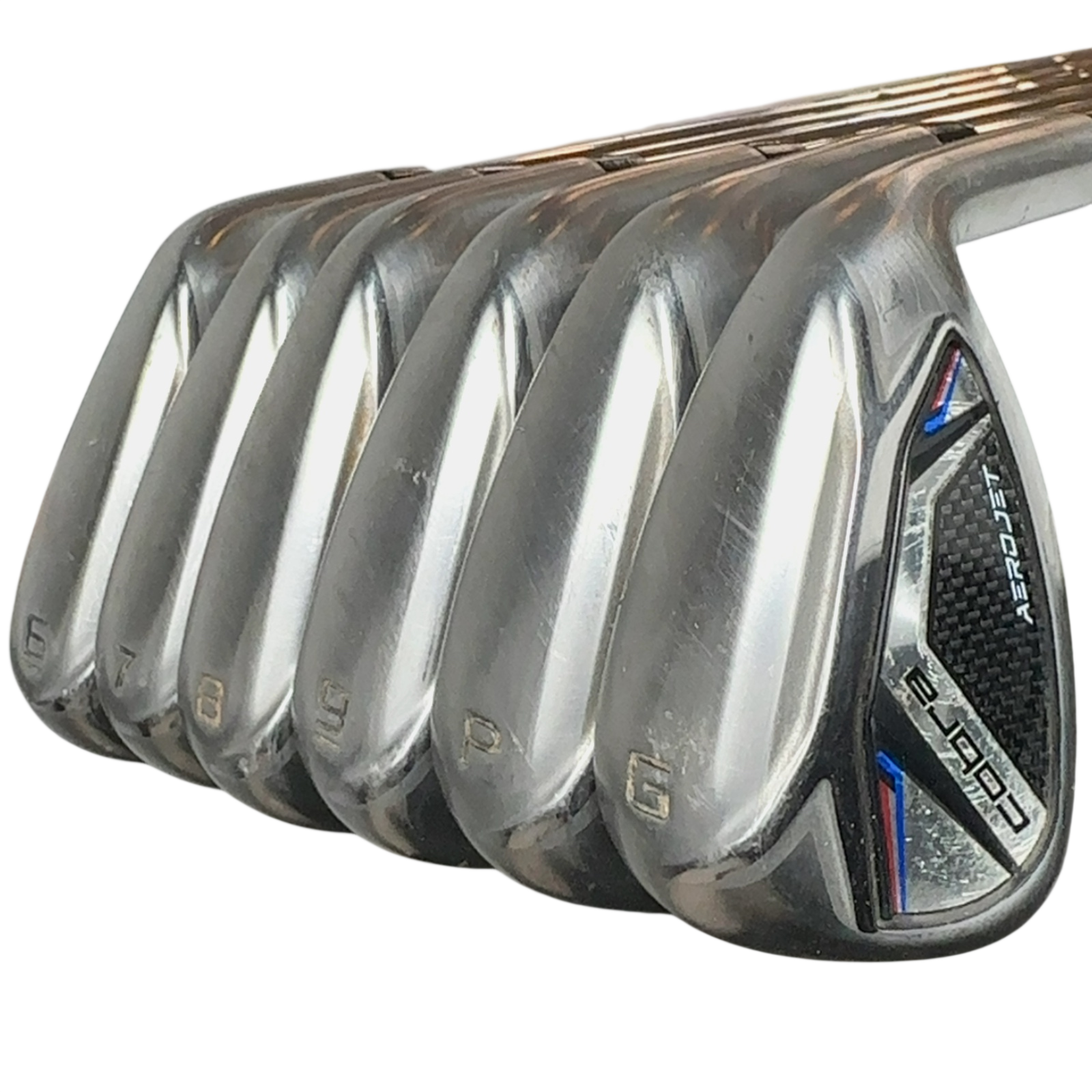 Cobra AeroJet Jernsæt / 6-PW+GW / Flex Stiff / Stål