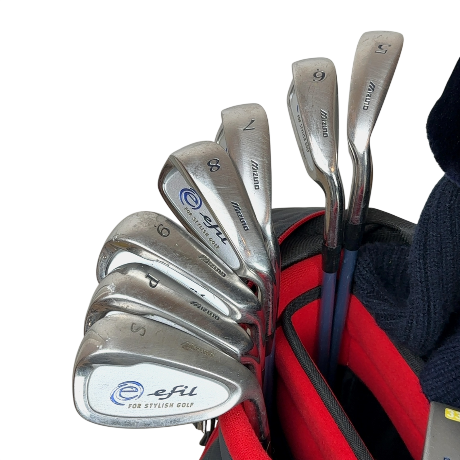 Mizuno Efil Komplet Sæt Med Bag / 5-PW+SW / Flex Ladies / Grafit