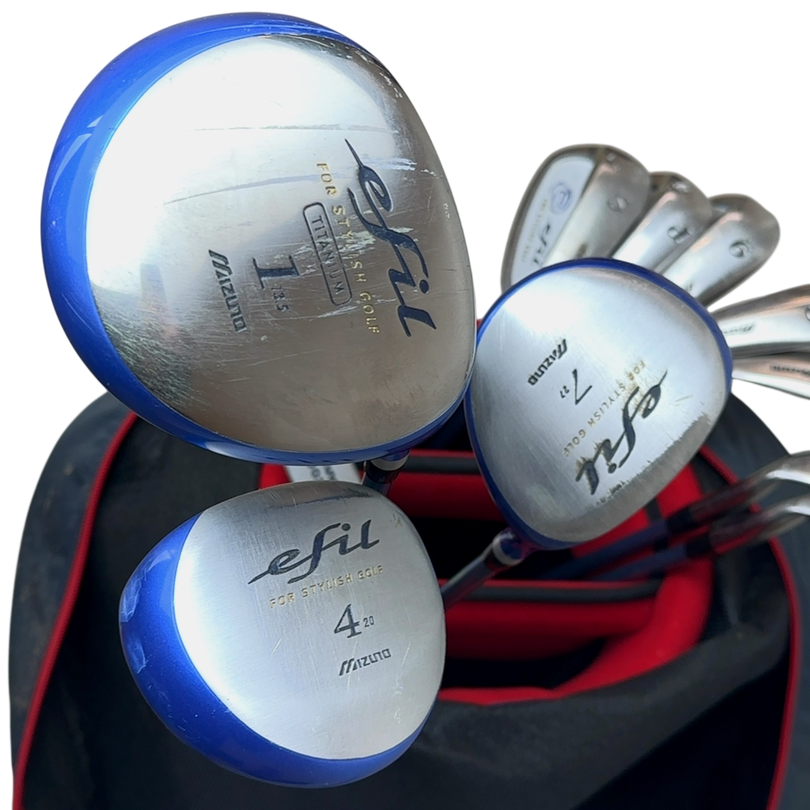 Mizuno Efil Komplet Sæt Med Bag / 5-PW+SW / Flex Ladies / Grafit