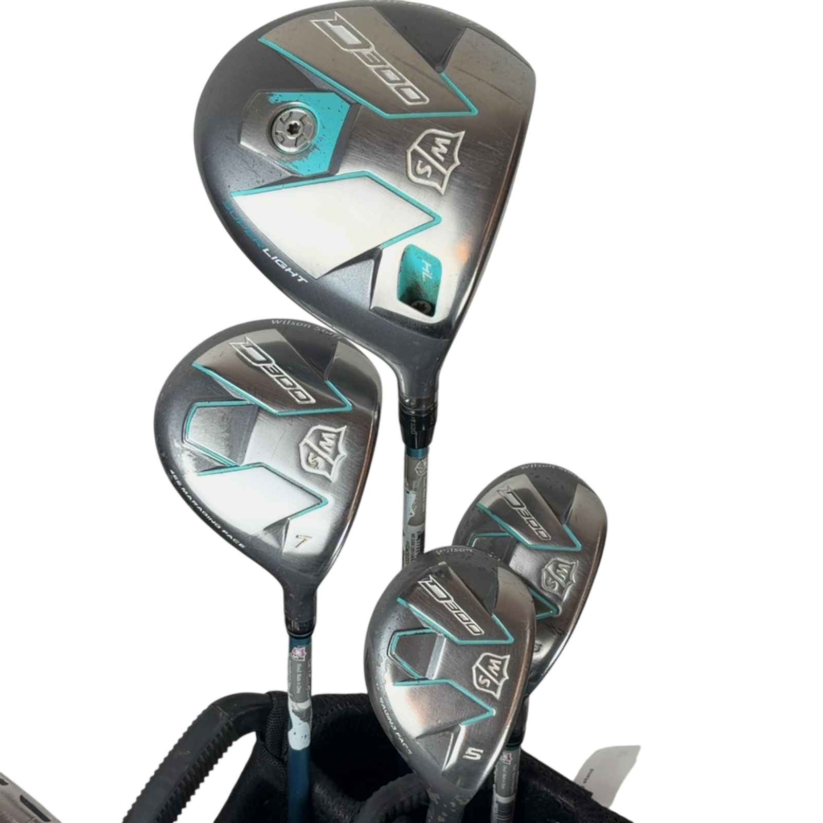 Wilson D300 Superlight Komplet Sæt Med Bag / 7-SW / Flex Ladies / Grafit