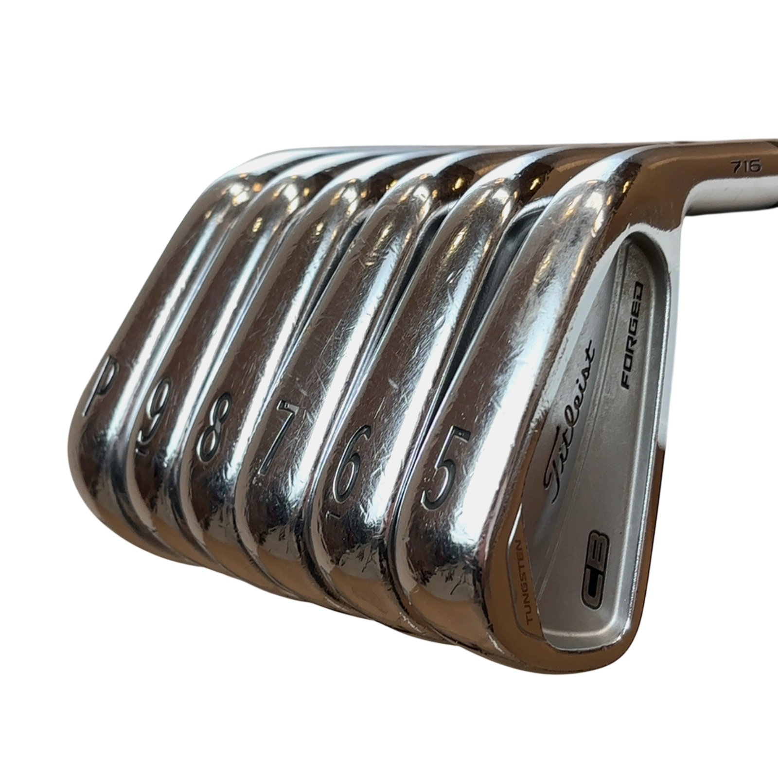 Titleist CB 716 forged Jernsæt / 5-PW / Flex Stiff / Stål