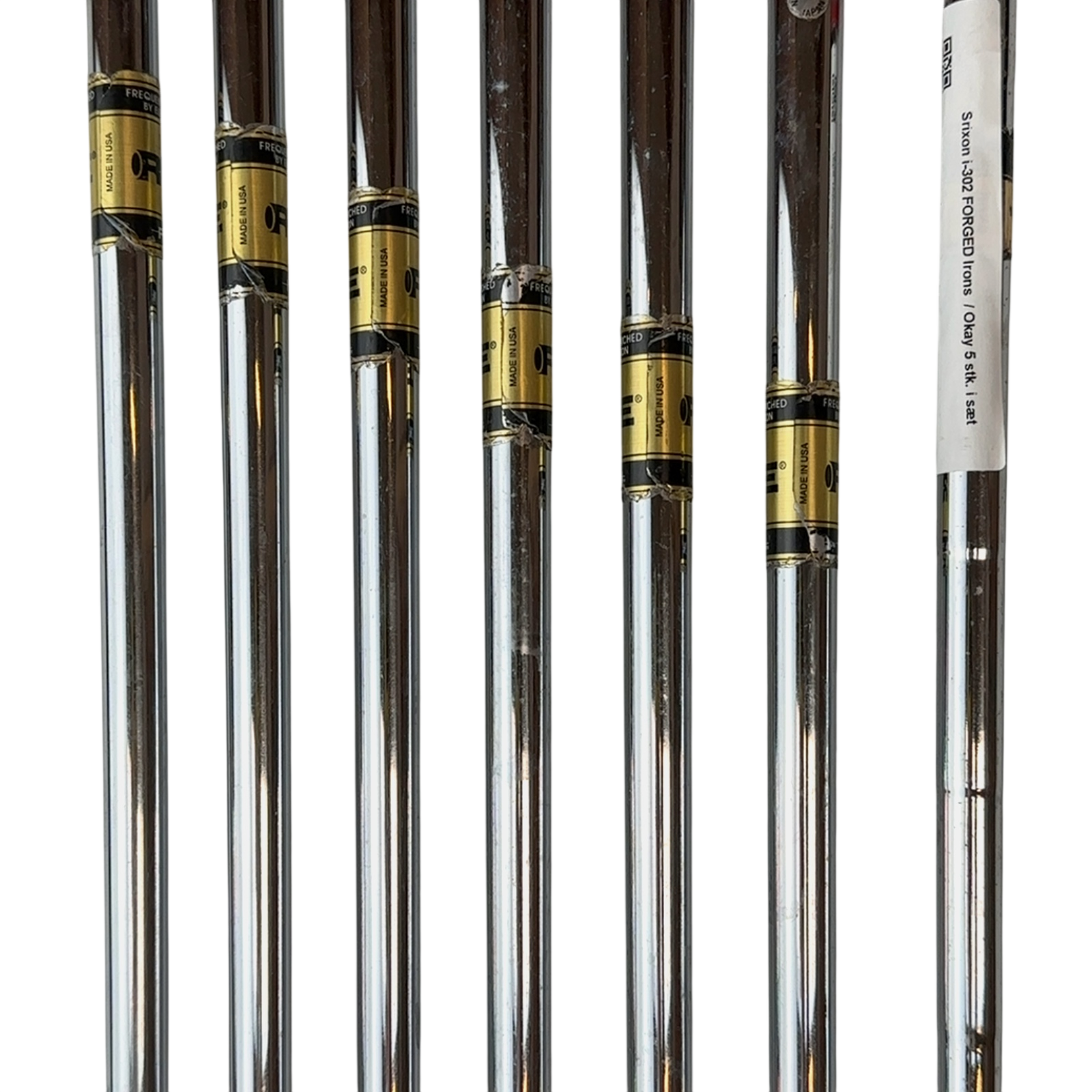 Srixon I-302 Jernsæt / 5-PW+GW+SW / Flex Stiff / Stål