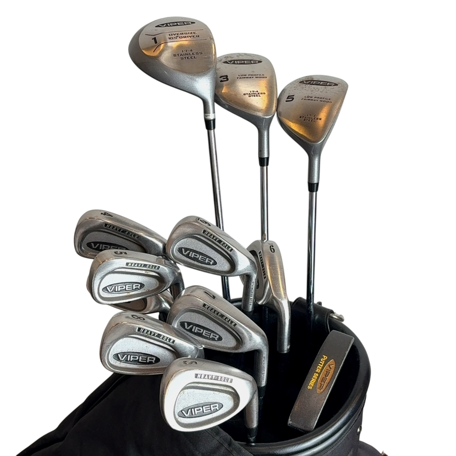 Viper Heavy Sole Komplettset Mit Bag / 4-PW+SW / Flex Regular / Stahl