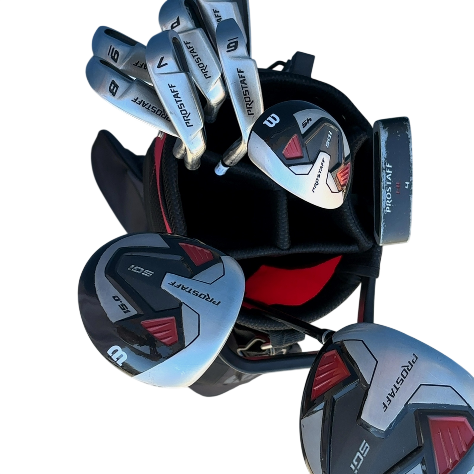 Venstre Wilson Prostaff Komplet Sæt Med Bag / 6-PW+SW / Flex A-flex / Grafit