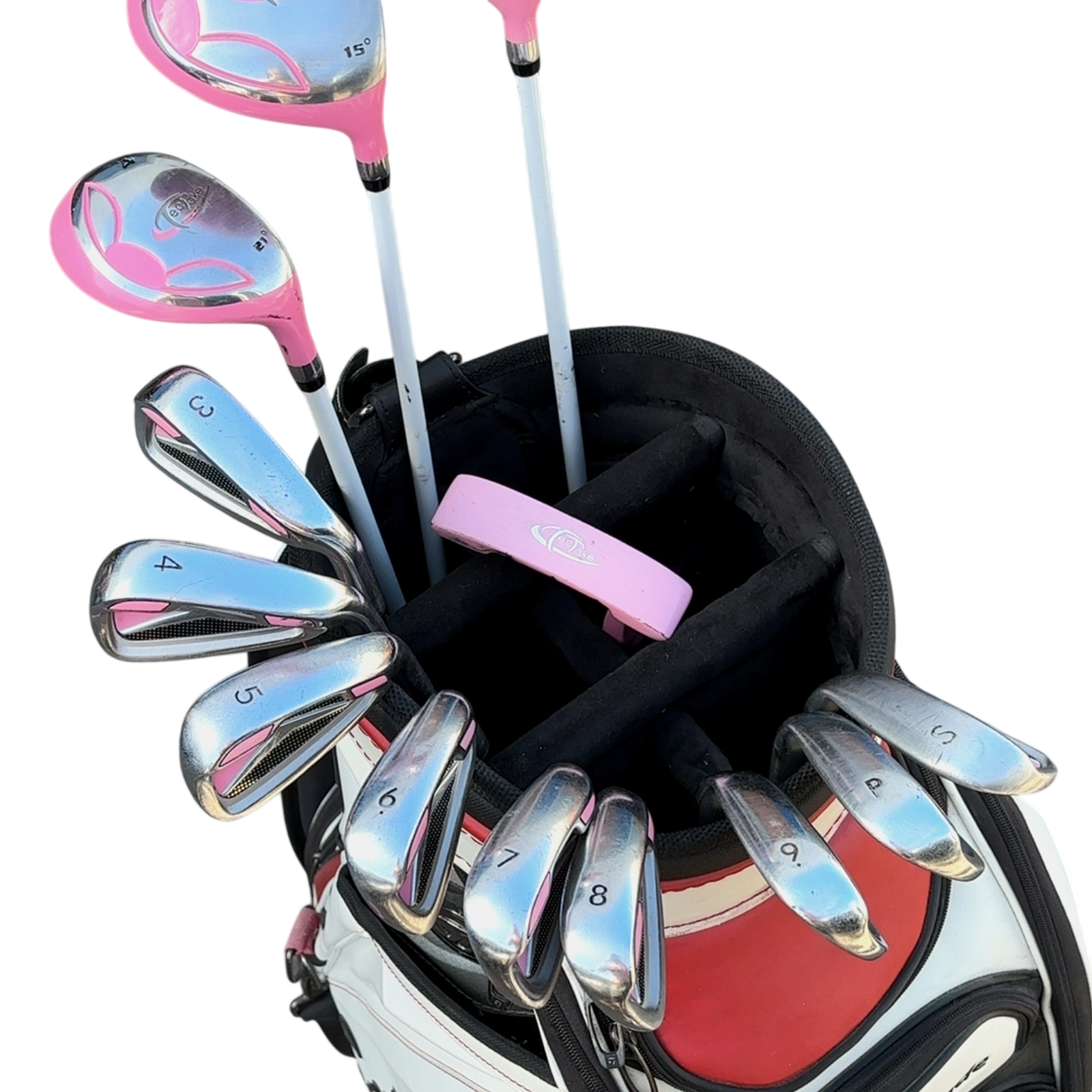 TecTake Stainless Komplet Sæt Uden Bag / 3-PW+SW / Flex Ladies / Grafit