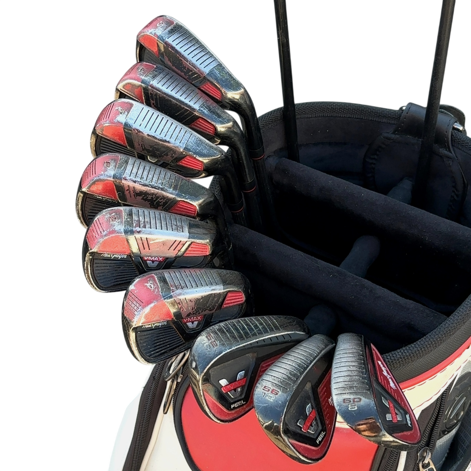 MacGregor V-Max Komplet Sæt Uden Bag / 5-PW+GW+SW+LW / Flex Regular / Grafit