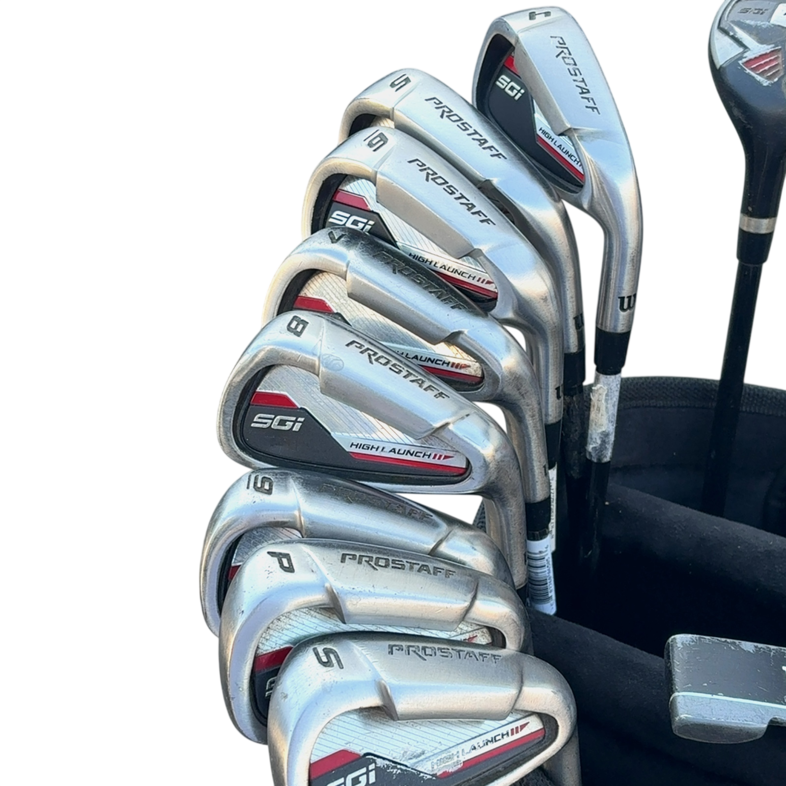 Prostaff SGI Komplet Sæt Uden Bag / 4-PW+SW / Flex A-flex / Grafit